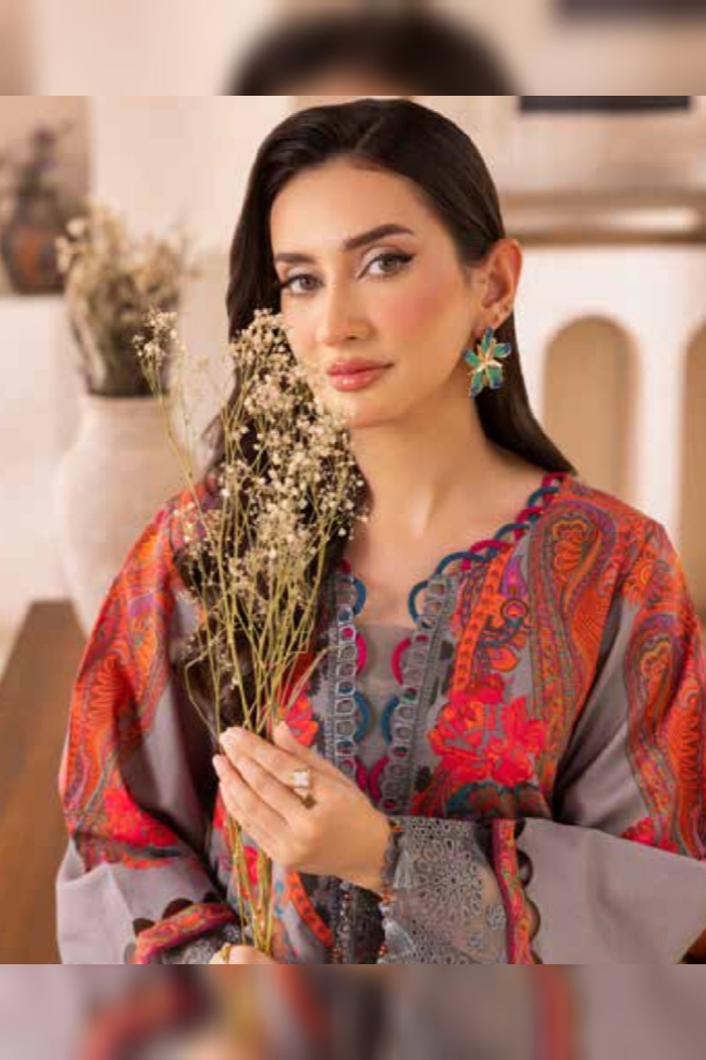 CHARIZMA BASICS EMBROIDERED LAWN WITH EMBROIDERED LAWN DUPATTA 2025