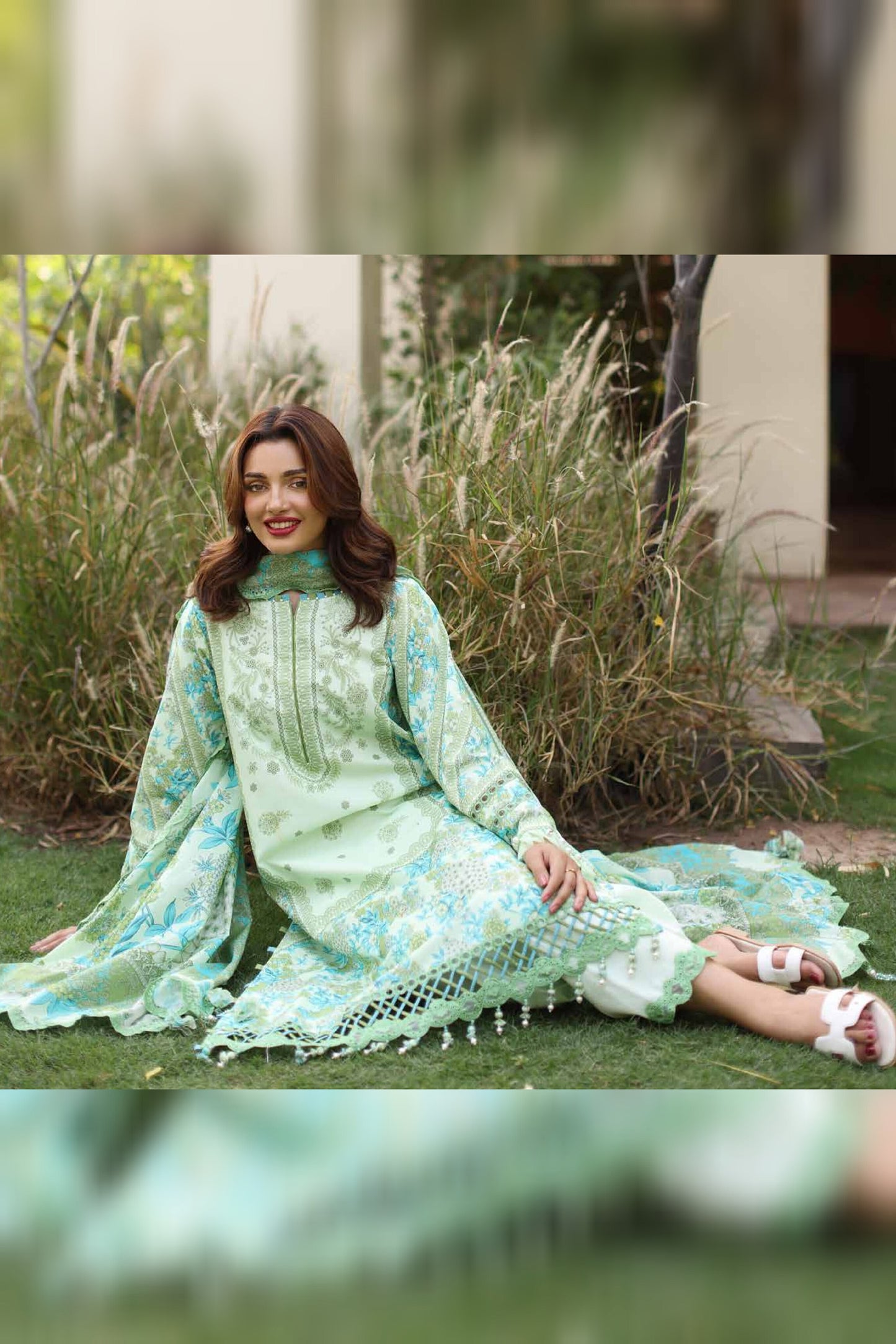 CHARIZMA BASICS EMBROIDERED LAWN WITH EMBROIDERED LAWN DUPATTA 2025