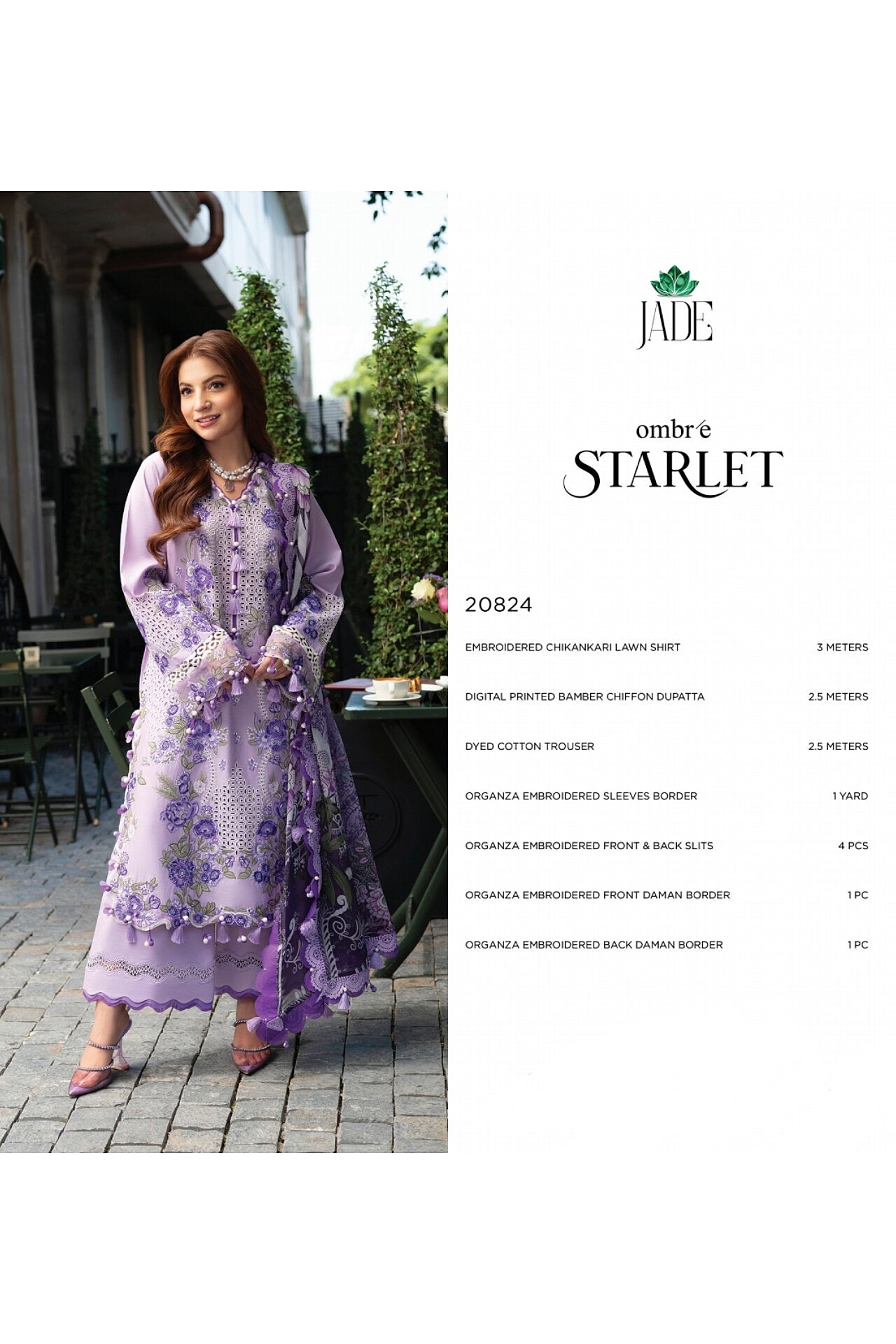 JADE OMBRE STARLET LAWN EMBROIDERED COLLECTION 2026