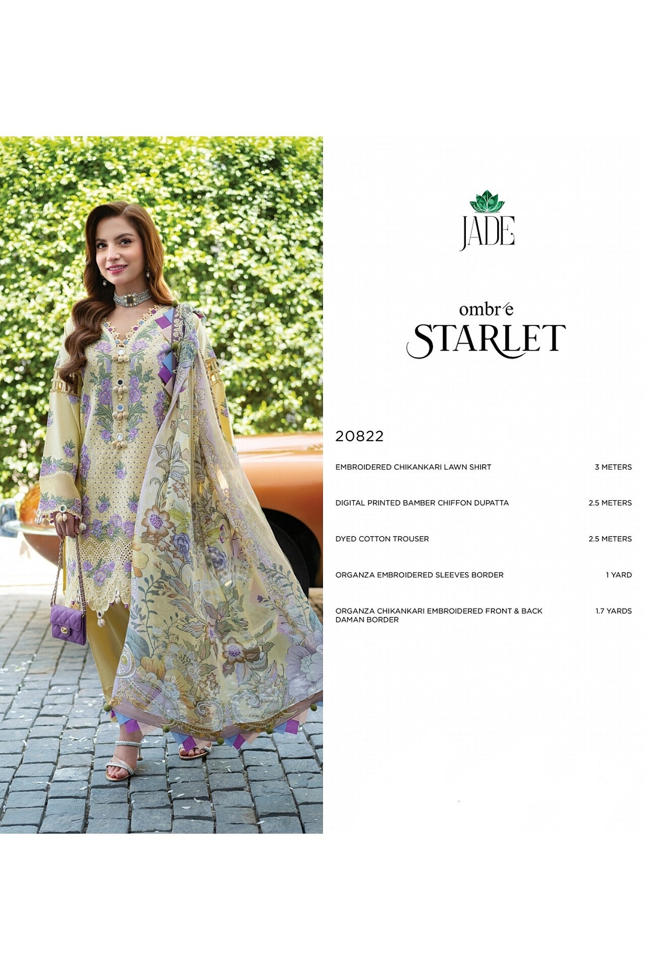 JADE OMBRE STARLET LAWN EMBROIDERED COLLECTION 2026