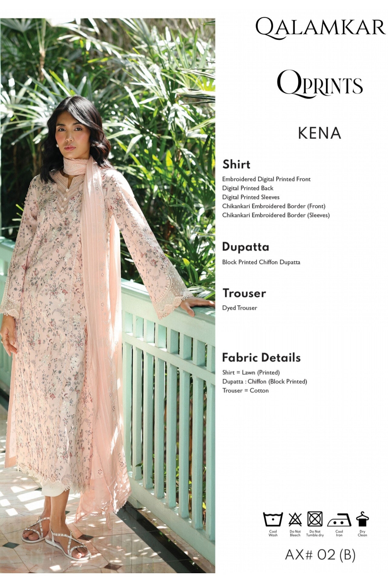 [ SUIT L ] - QALAMKAR QPRINTS LAWN EMBROIDERED 2026