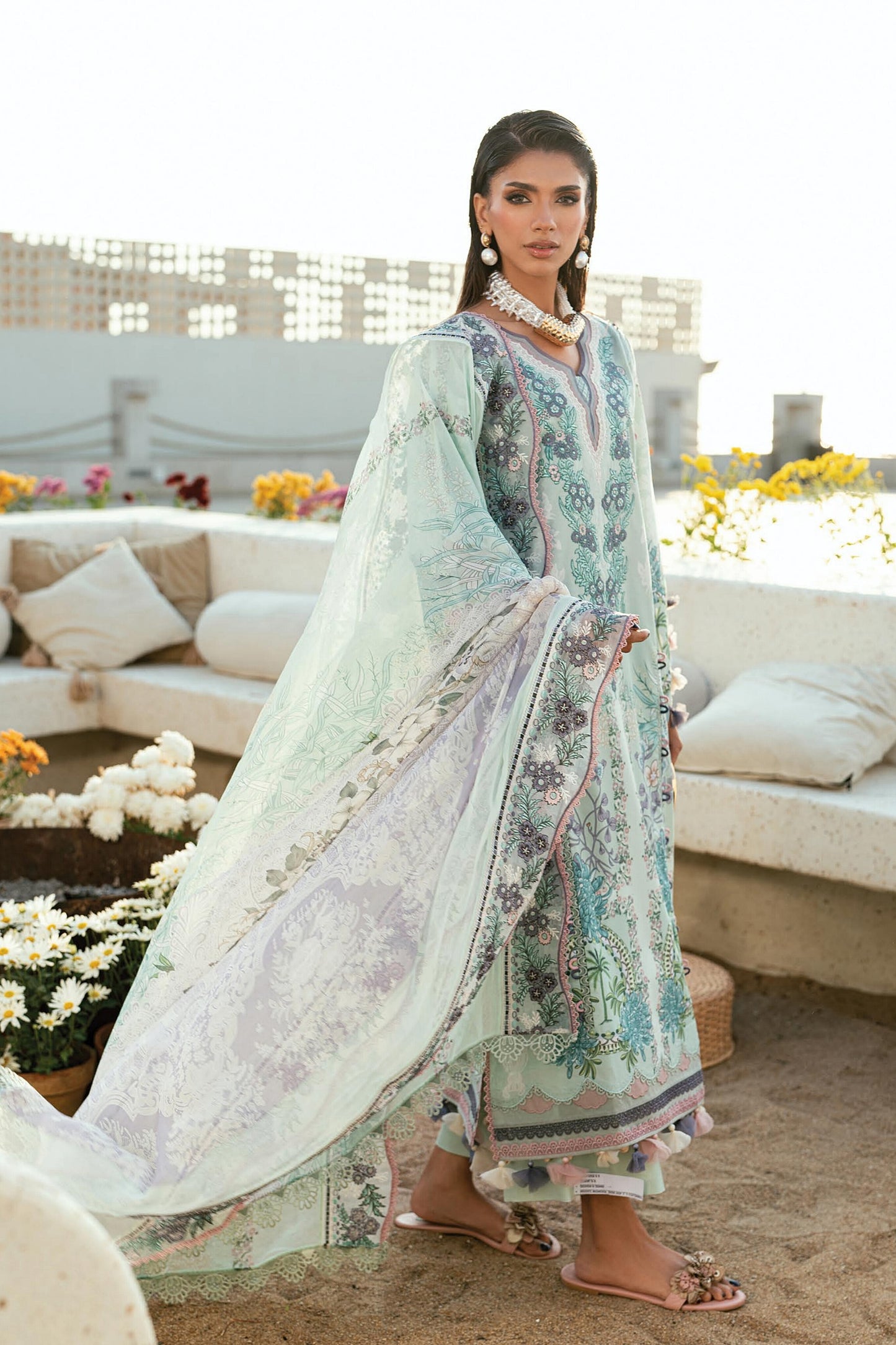 JADE NEEDLE WONDER SUMMER LAWN EMBROIDERED 2026 G [ 𝘽𝙀𝙎𝙏 𝙋𝙍𝙄𝘾𝙀 ✅ ]