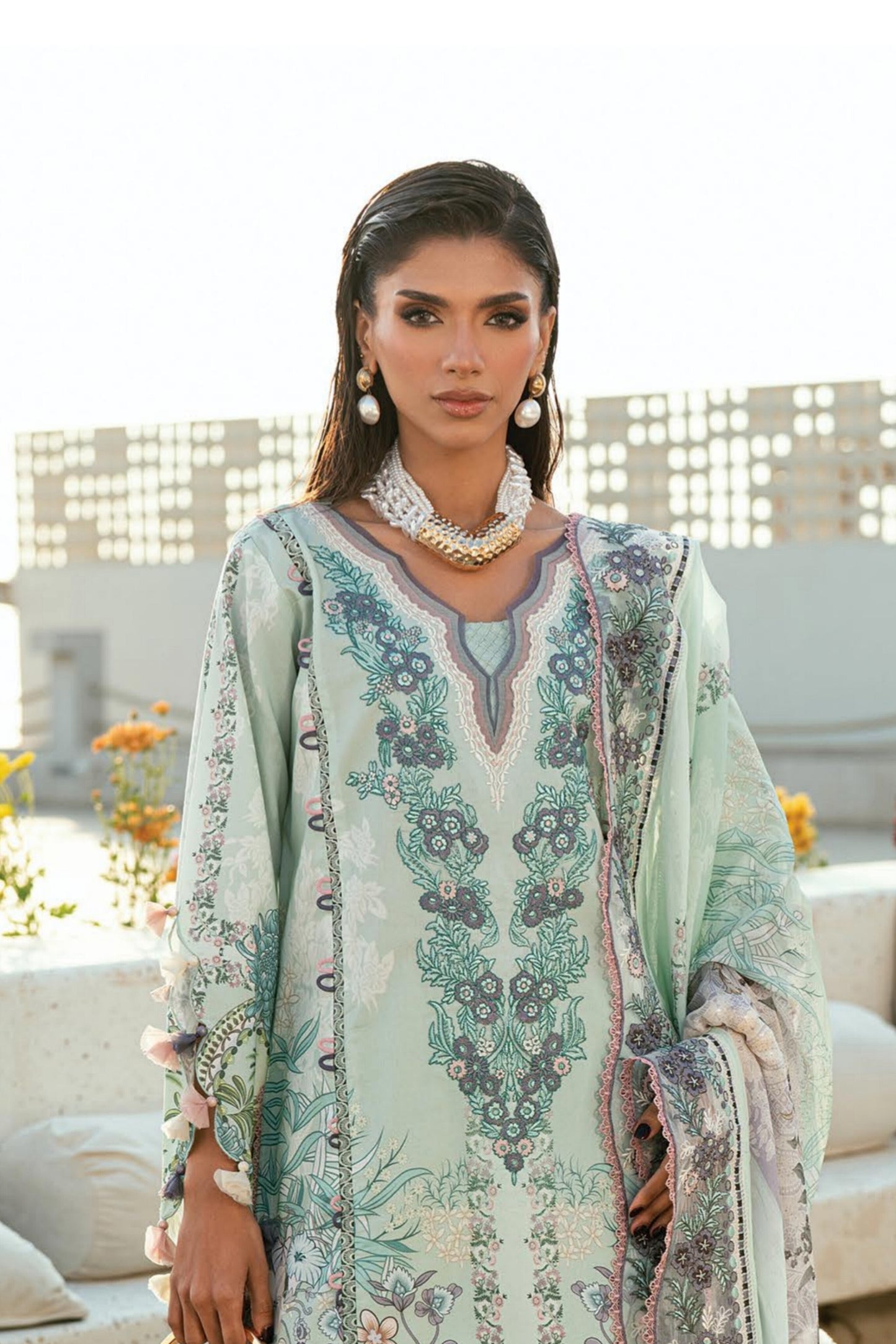 JADE NEEDLE WONDER SUMMER LAWN EMBROIDERED 2026 G [ 𝘽𝙀𝙎𝙏 𝙋𝙍𝙄𝘾𝙀 ✅ ]
