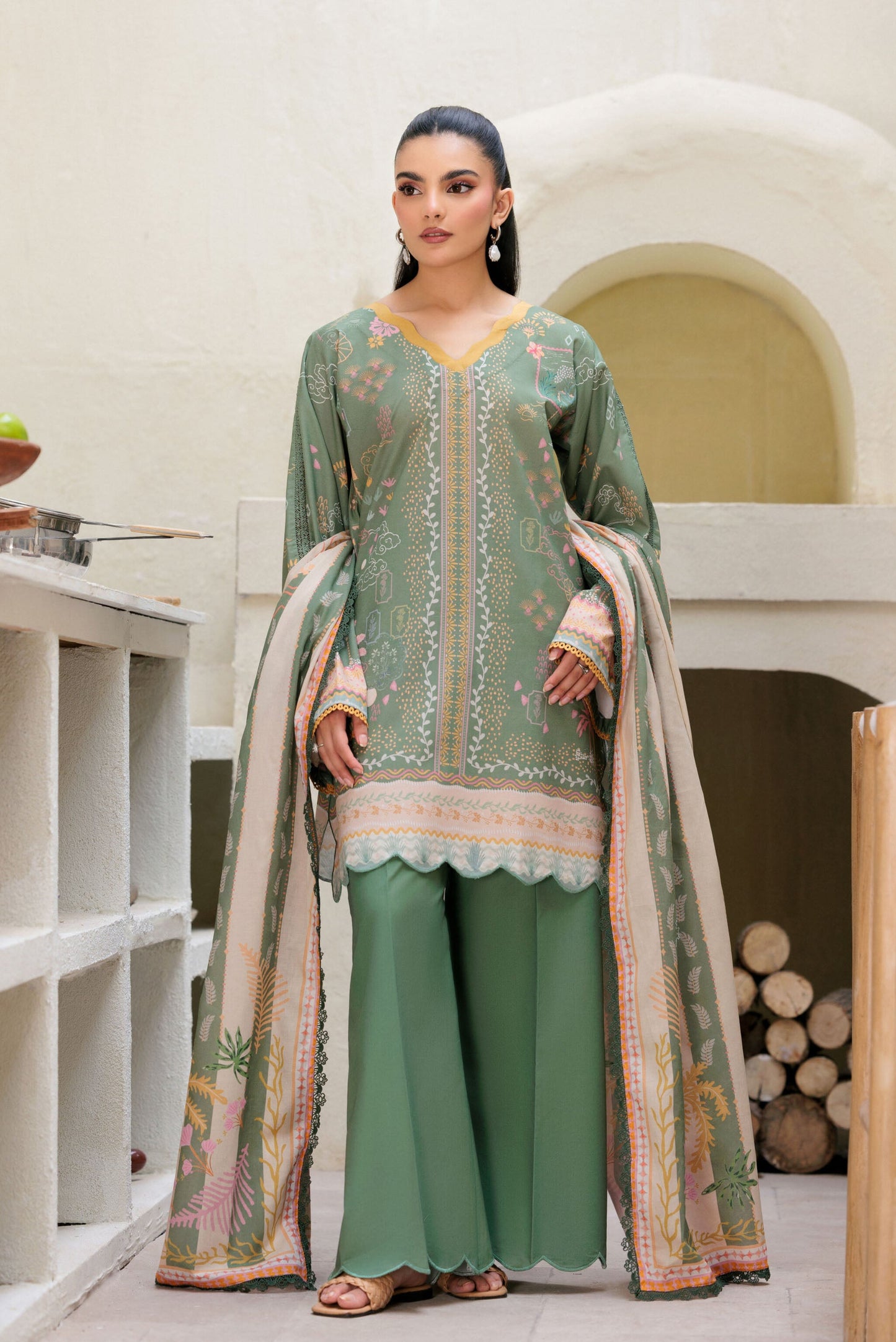 [ SUIT B ] - NEW FLORENT SUPIMA LAWN PRINTED COLLECTION 2026