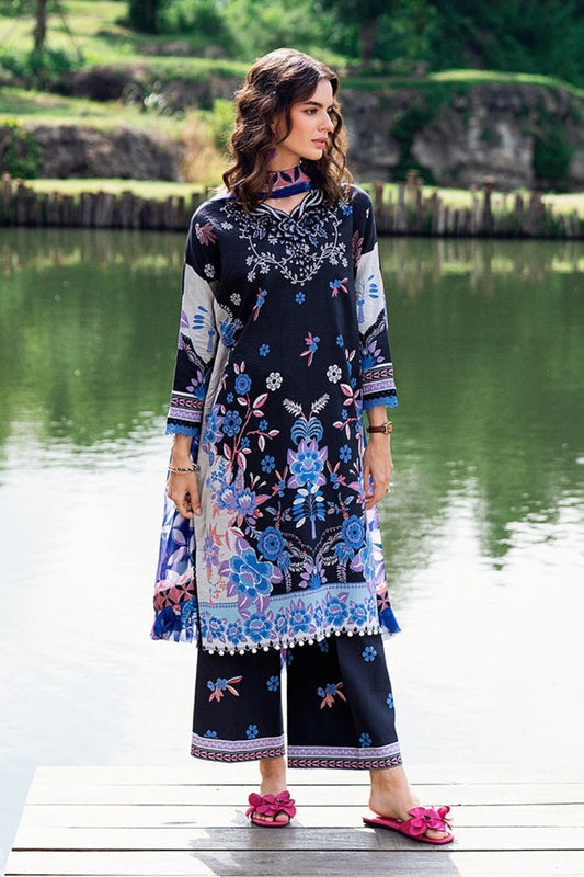 [ SUIT A ] - ROHEENAZ GARDEN VEIL PRINTED EMBROIDERED LAWN