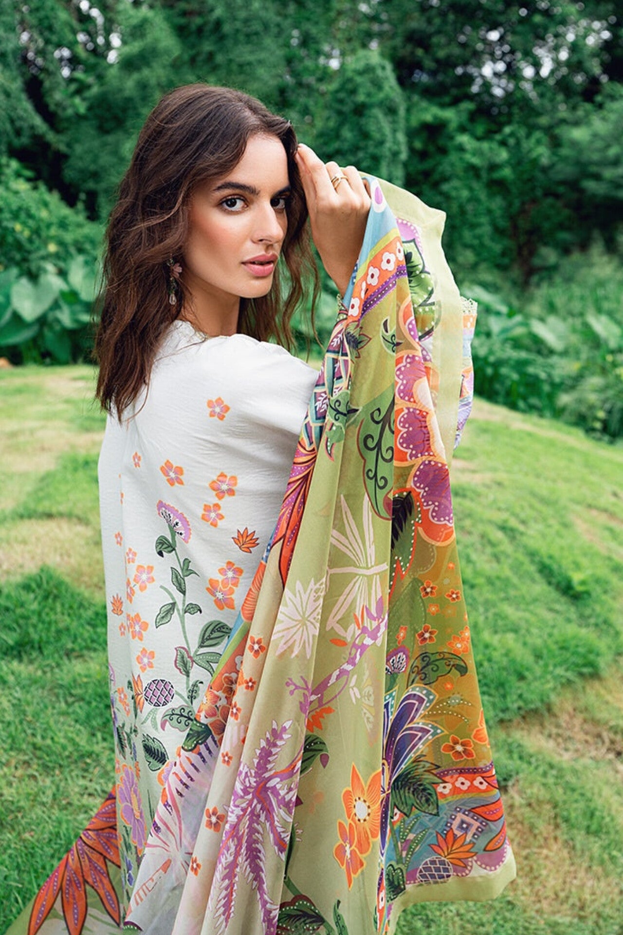 [ SUIT F ] - ROHEENAZ GARDEN VEIL EMBROIDERED LAWN PREMIUM COLLECTION