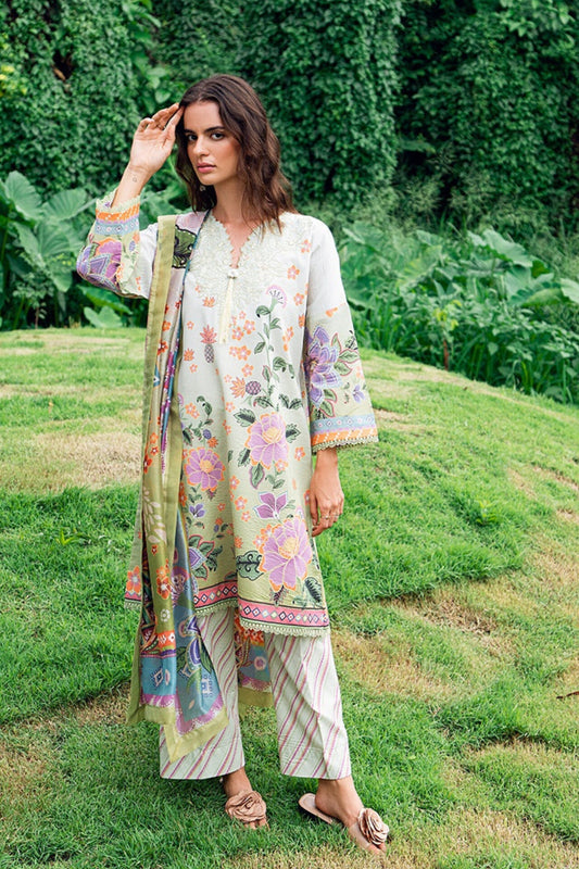 ROHEENAZ GARDEN VEIL PRINTED EMBROIDERED LAWN [ 𝘽𝙀𝙎𝙏 𝙋𝙍𝙄𝘾𝙀 ✅ ]