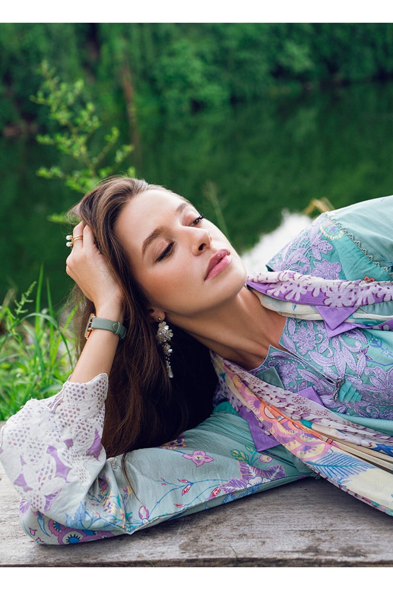 [ SUIT B ] - ROHEENAZ GARDEN VEIL EMBROIDERED LAWN PREMIUM COLLECTION