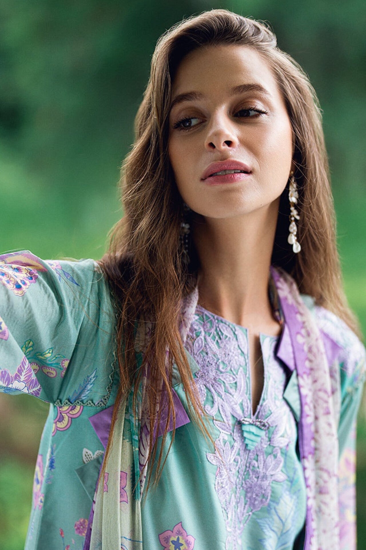 [ SUIT B ] - ROHEENAZ GARDEN VEIL EMBROIDERED LAWN PREMIUM COLLECTION