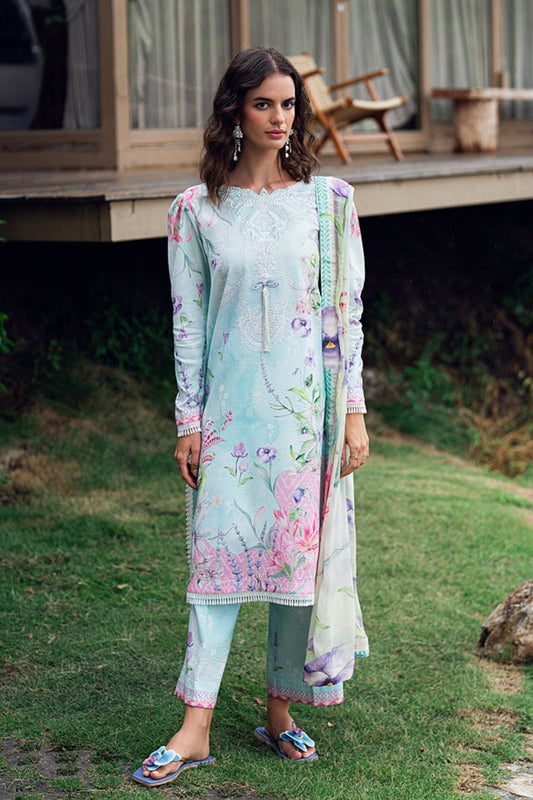 [ SUIT Q ] - ROHEENAZ GARDEN VEIL EMBROIDERED LAWN PREMIUM COLLECTION