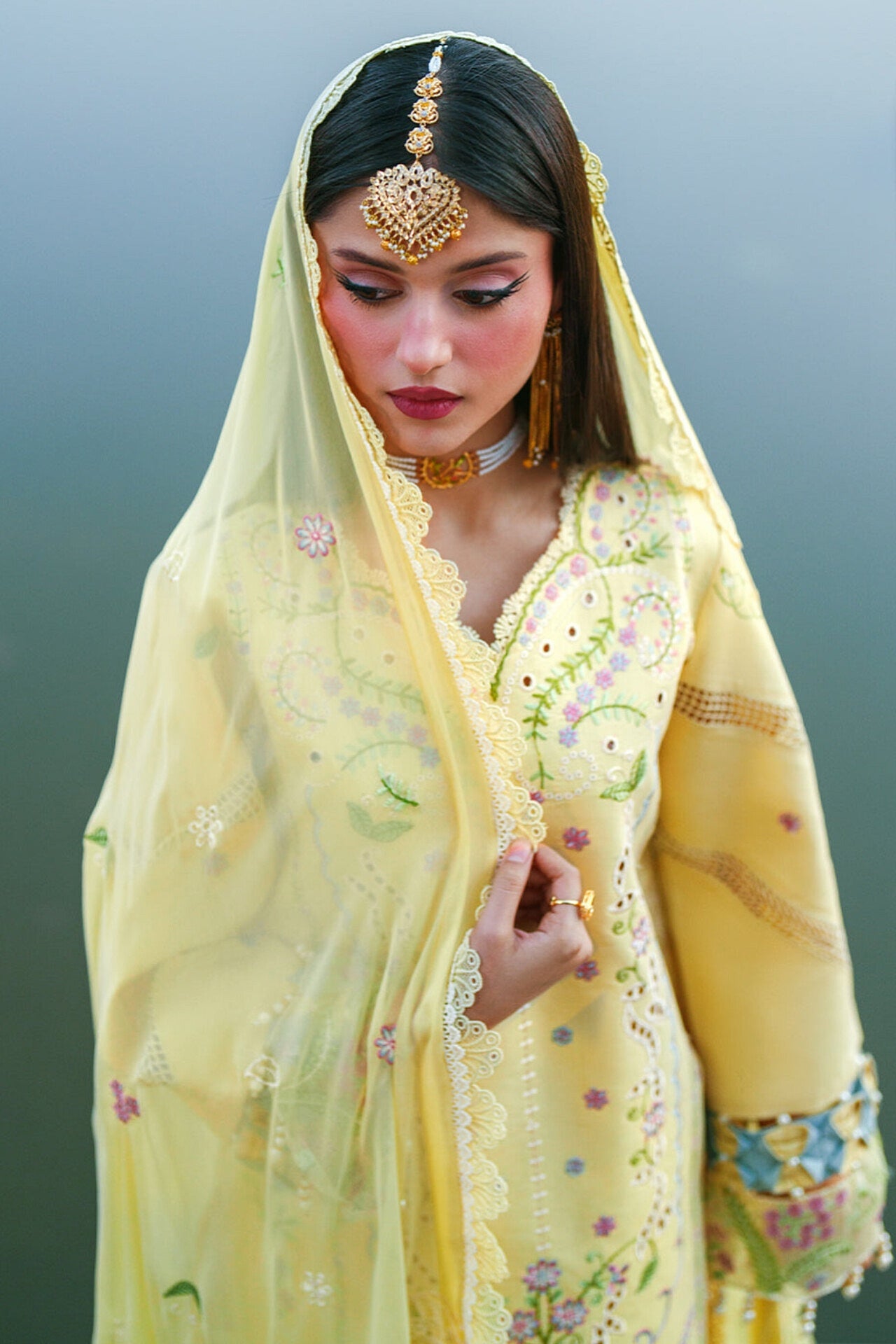 [ SUIT A ] - GUL BY MAHNUR LUXURY LAWN EMBROIDERED COLLECTION 2026