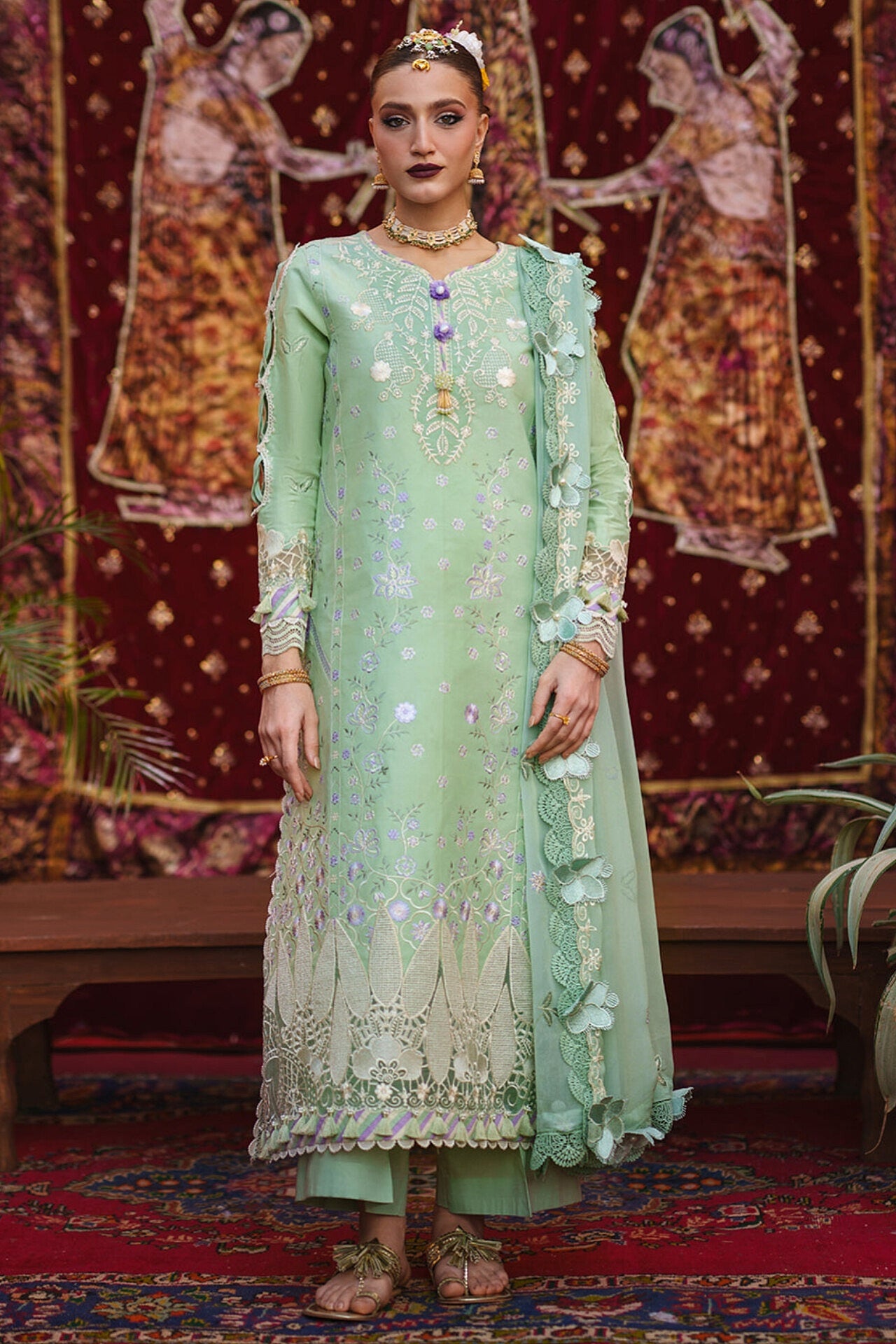[ SUIT D ] - GUL BY MAHNUR LUXURY LAWN EMBROIDERED COLLECTION 2026