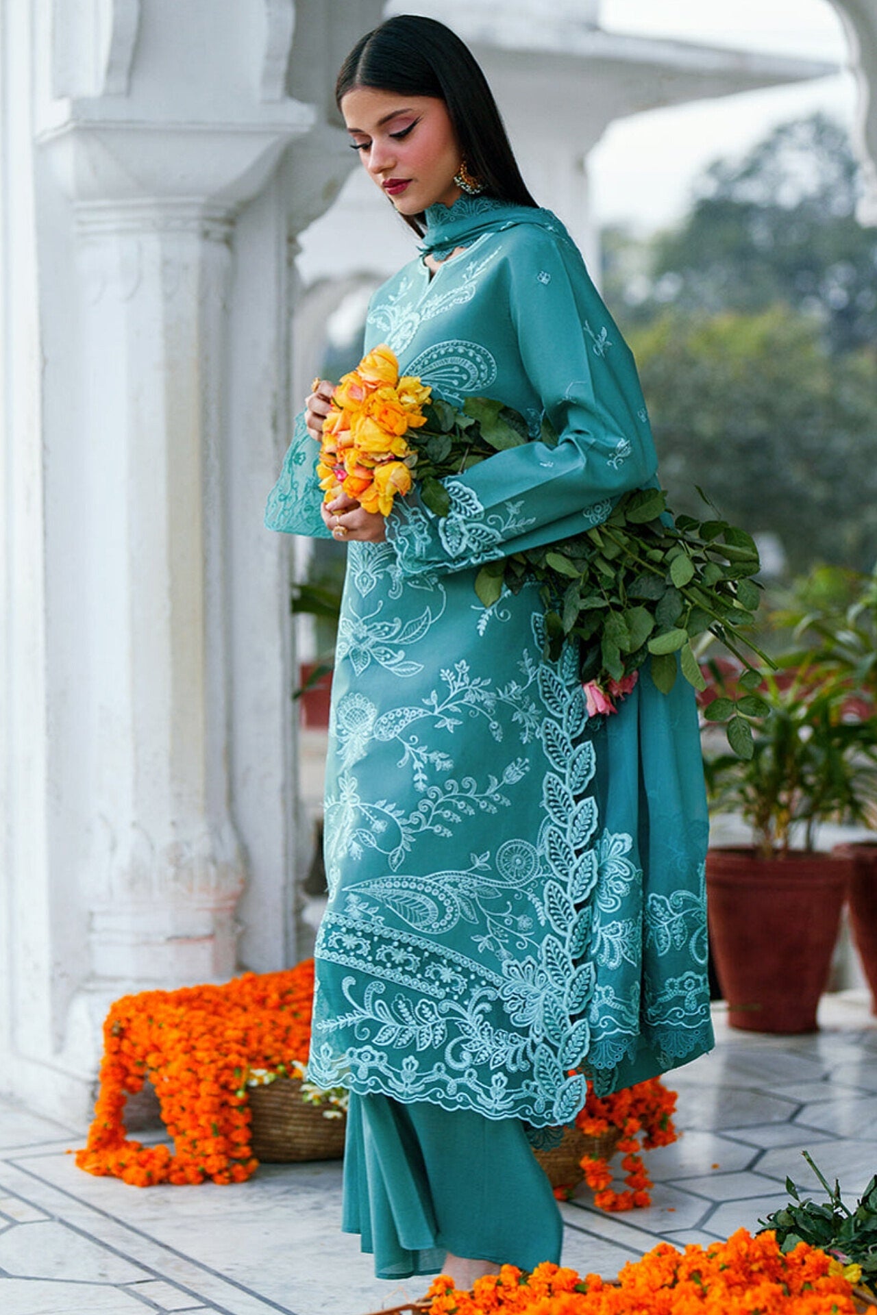 [ SUIT F ] - GUL BY MAHNUR LUXURY LAWN EMBROIDERED COLLECTION 2026