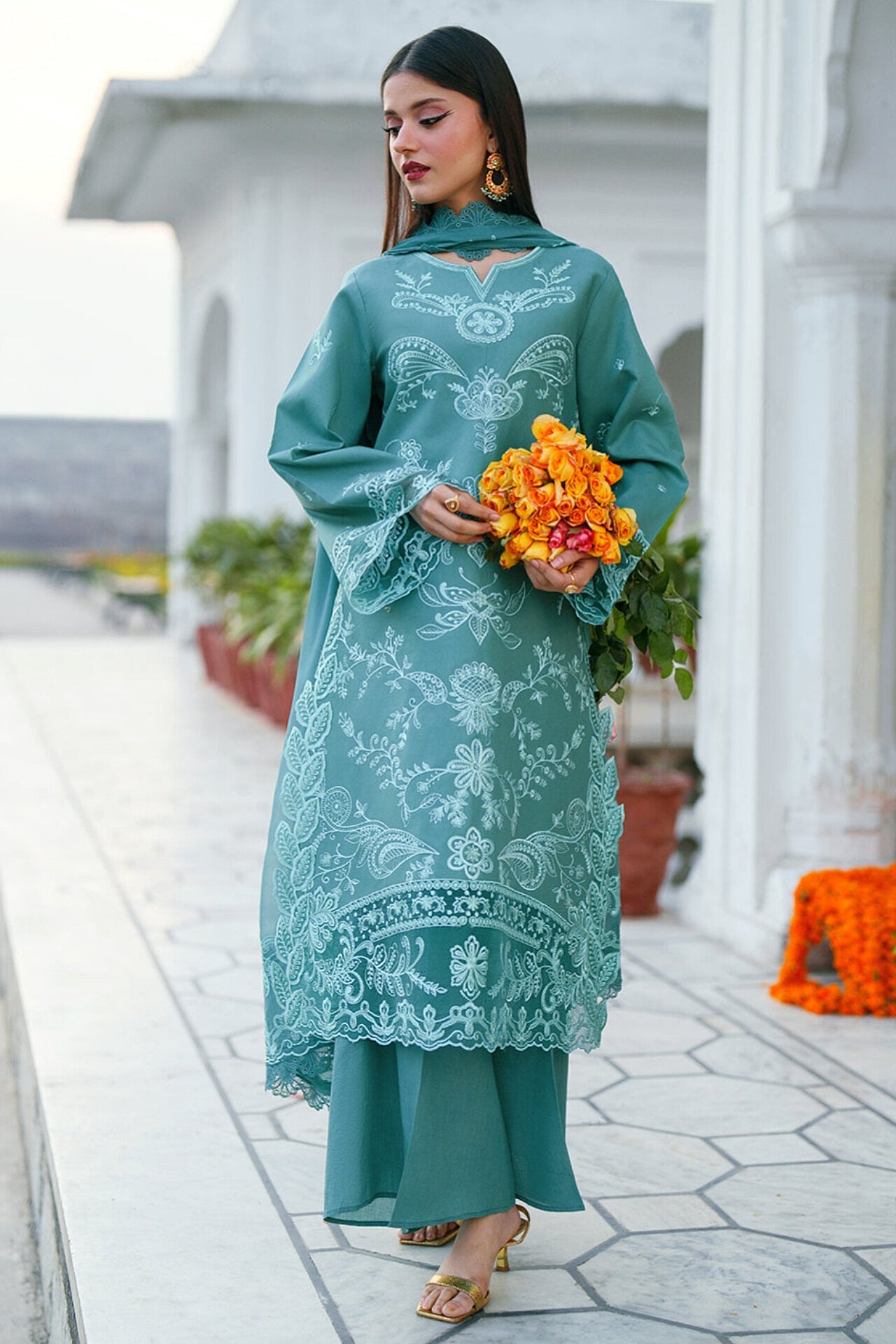 [ SUIT F ] - GUL BY MAHNUR LUXURY LAWN EMBROIDERED COLLECTION 2026