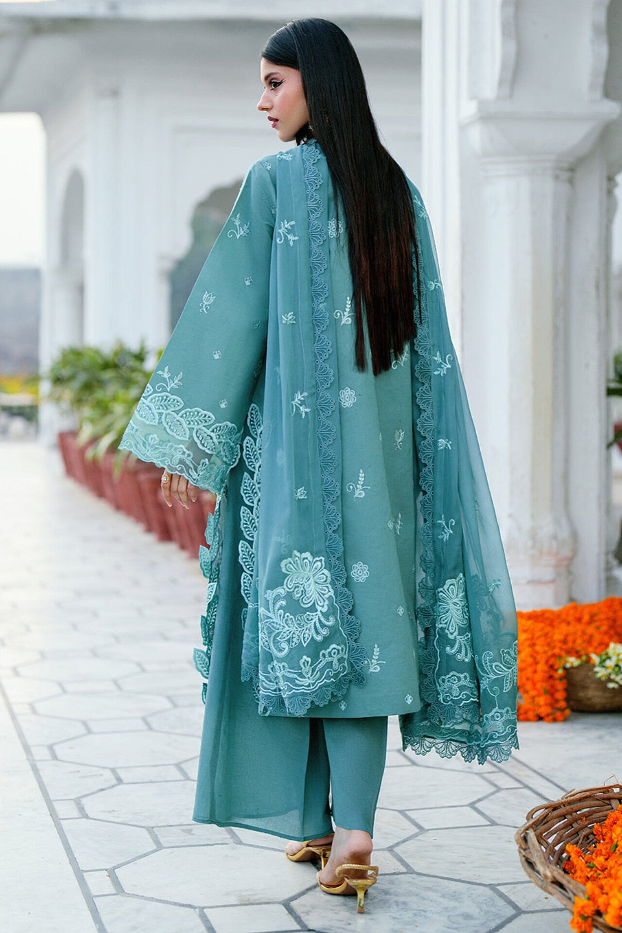 [ SUIT F ] - GUL BY MAHNUR LUXURY LAWN EMBROIDERED COLLECTION 2026