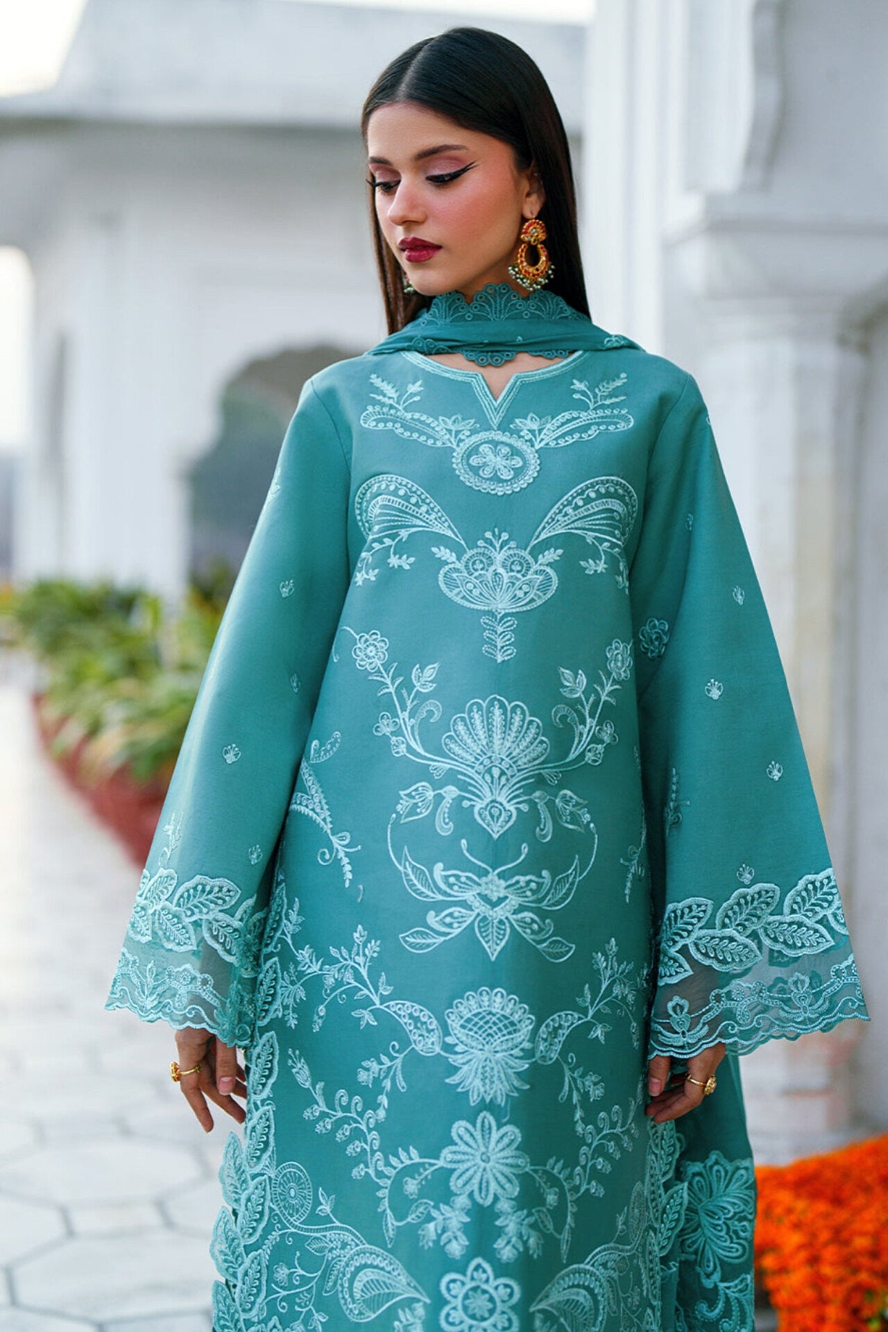[ SUIT F ] - GUL BY MAHNUR LUXURY LAWN EMBROIDERED COLLECTION 2026