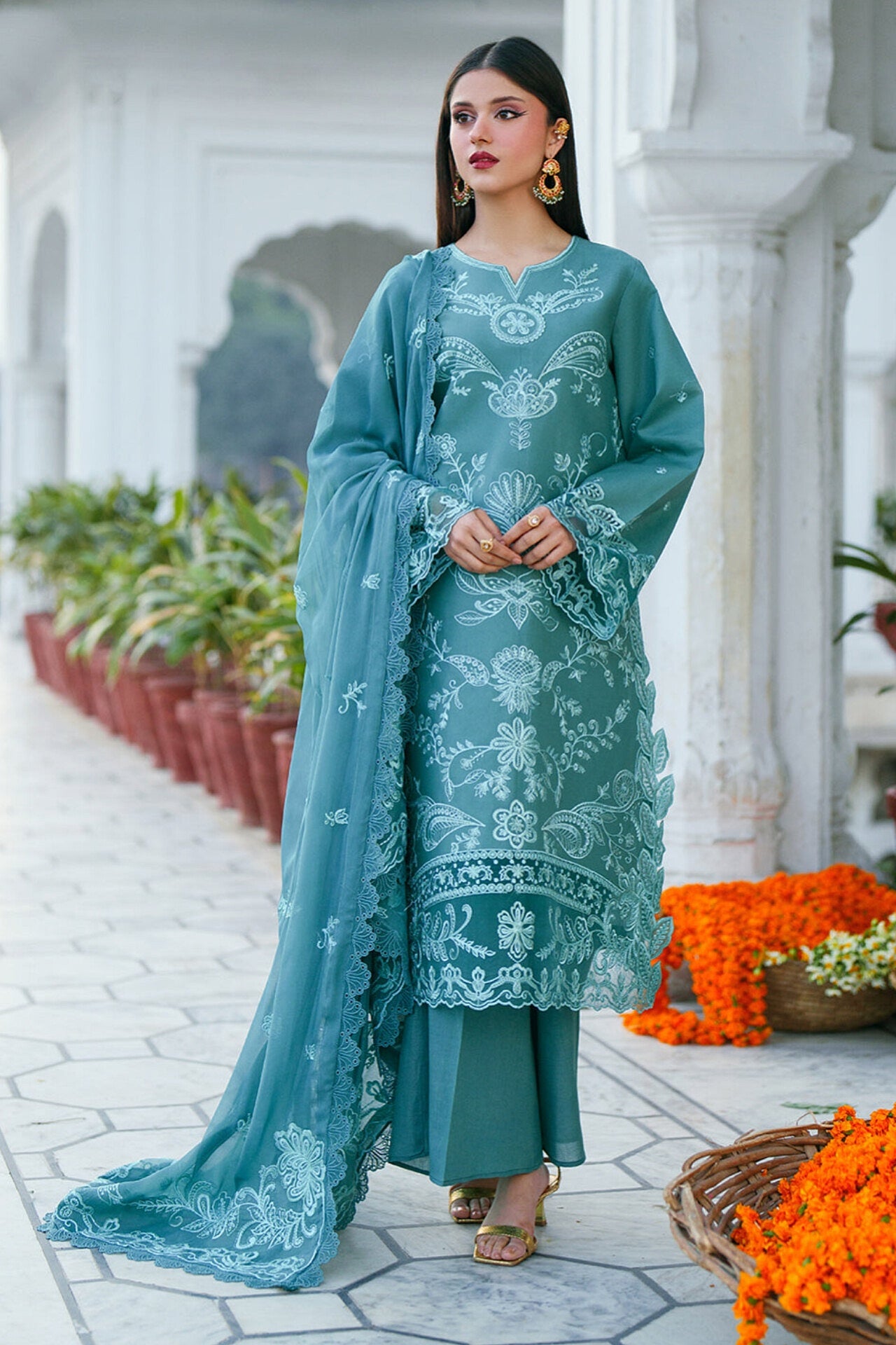 [ SUIT F ] - GUL BY MAHNUR LUXURY LAWN EMBROIDERED COLLECTION 2026