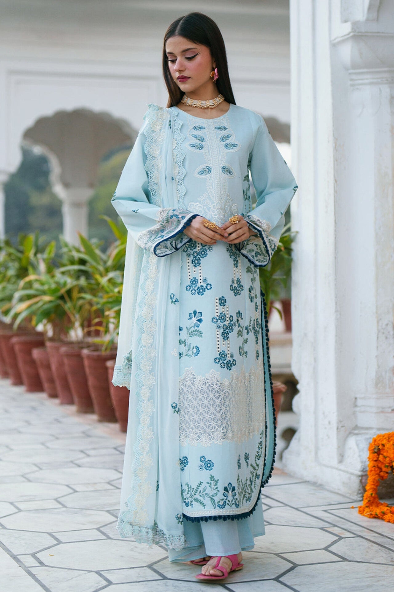 [ SUIT J ] - GUL BY MAHNUR LUXURY LAWN EMBROIDERED COLLECTION 2026