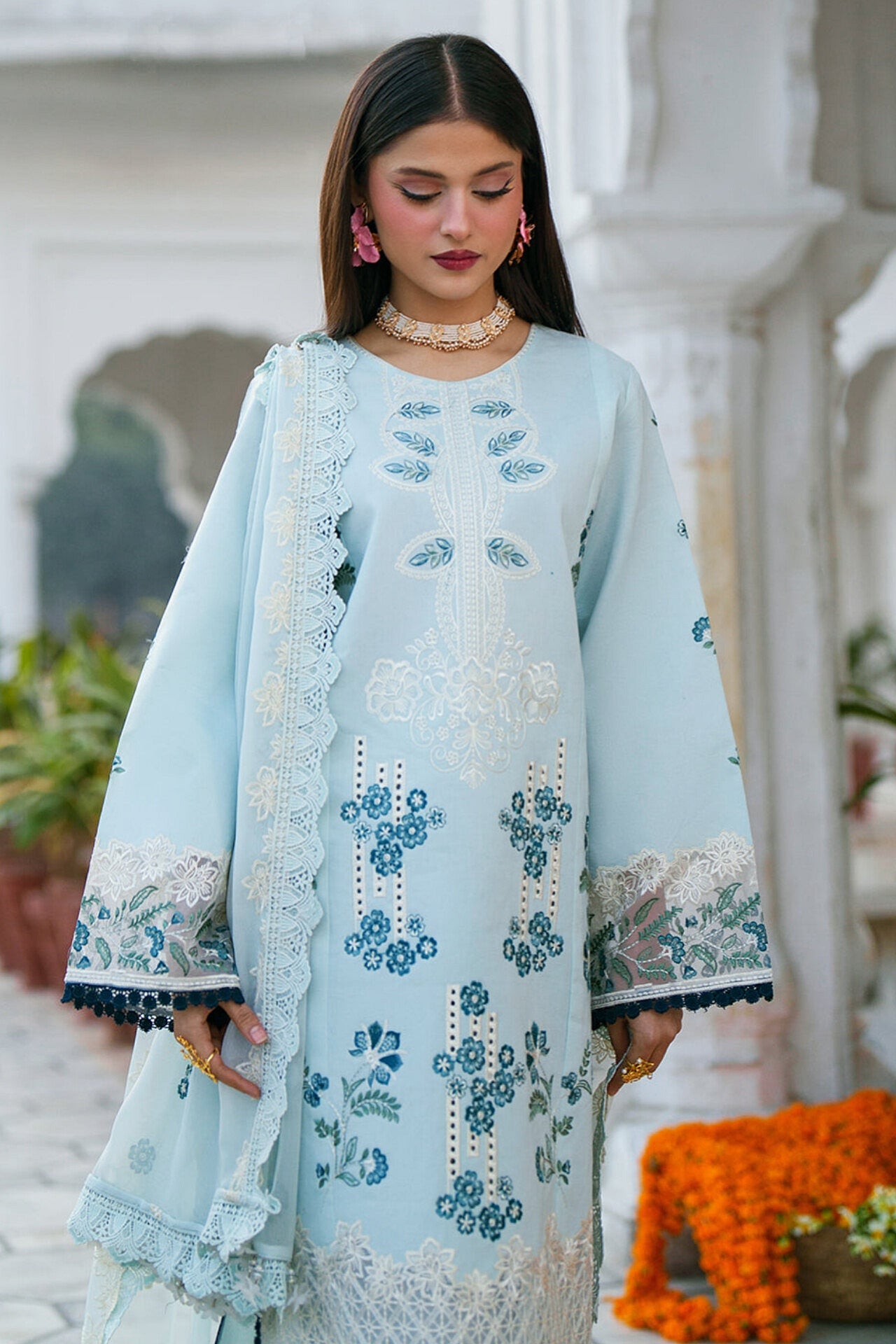 [ SUIT J ] - GUL BY MAHNUR LUXURY LAWN EMBROIDERED COLLECTION 2026