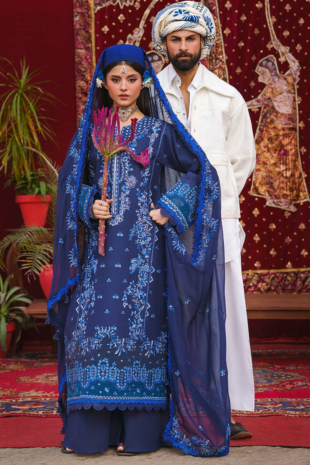 [ SUIT M ] - GUL BY MAHNUR LUXURY LAWN EMBROIDERED COLLECTION 2026