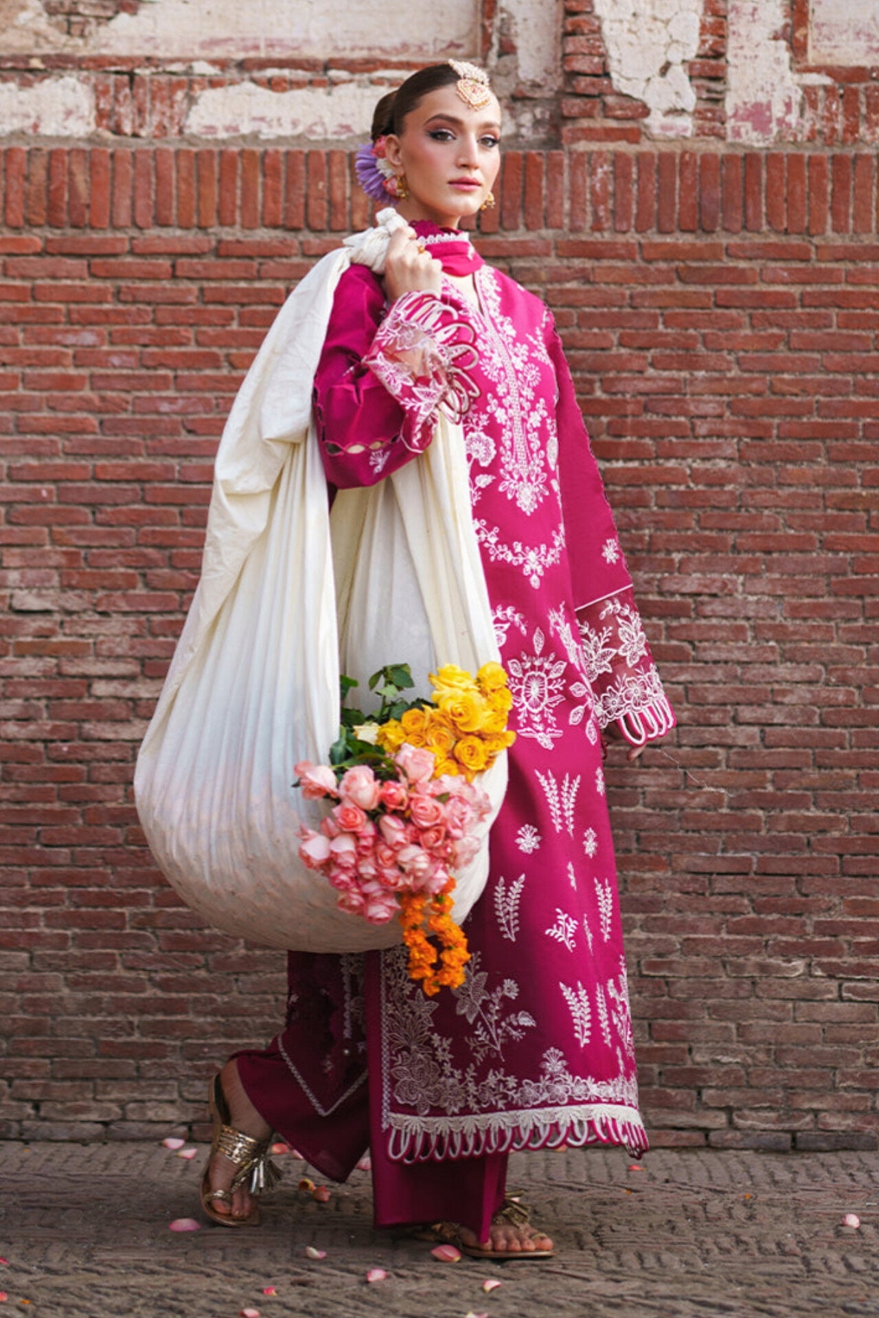 [ SUIT H ] - GUL BY MAHNUR LUXURY LAWN EMBROIDERED COLLECTION 2026