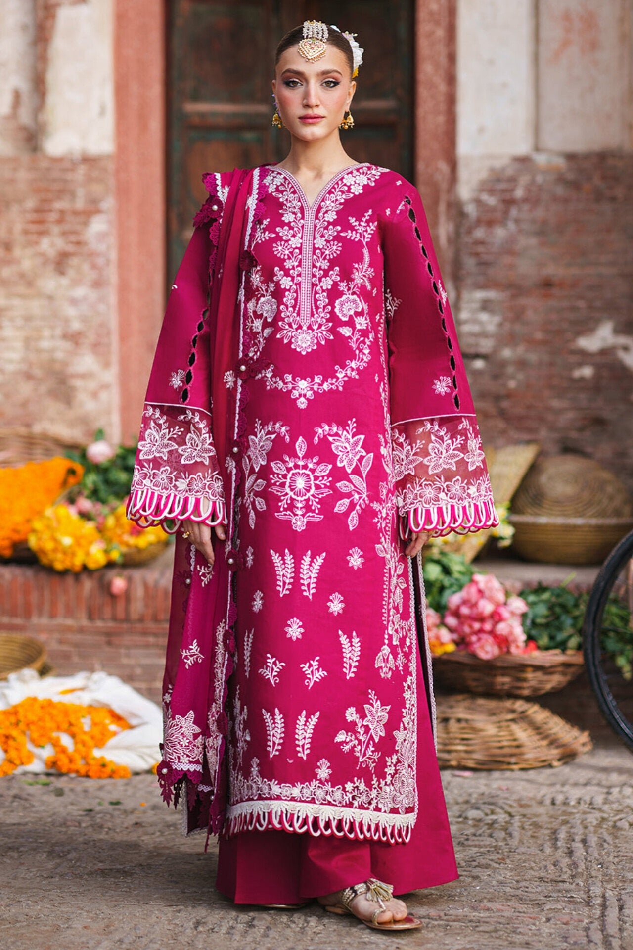 [ SUIT H ] - GUL BY MAHNUR LUXURY LAWN EMBROIDERED COLLECTION 2026