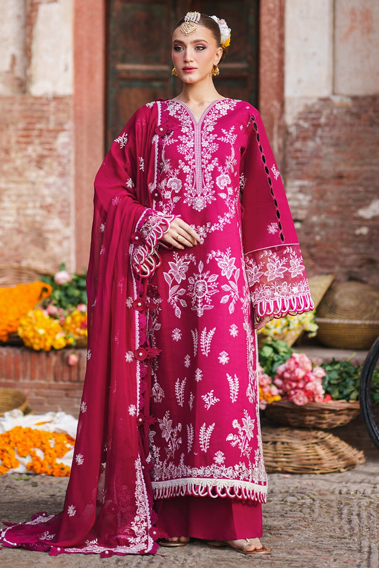 [ SUIT H ] - GUL BY MAHNUR LUXURY LAWN EMBROIDERED COLLECTION 2026