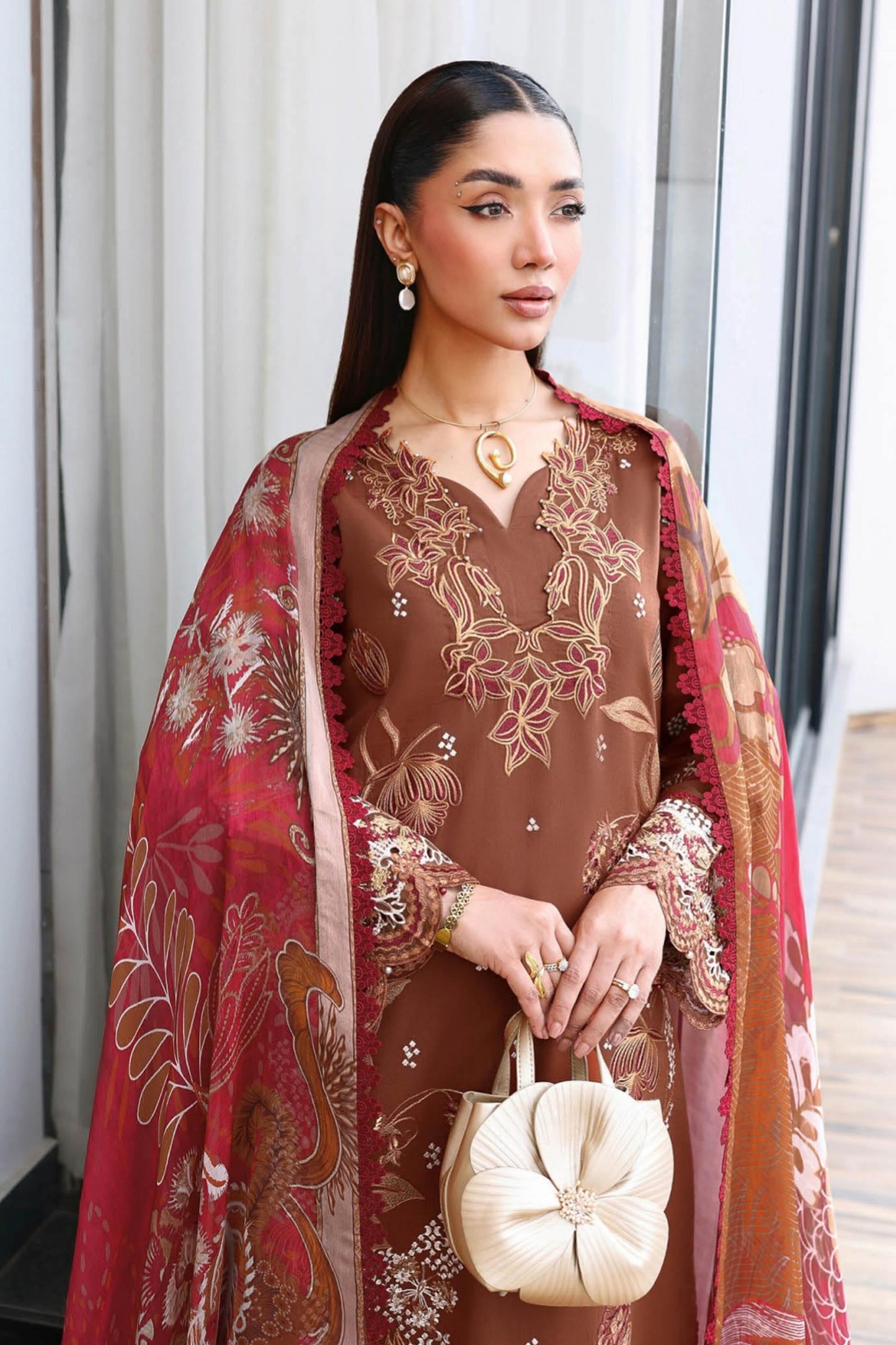 [ SUIT J ] - RAMSHA ANDAAZ LUXURY LAWN VOL 14 COLLECTION 2026