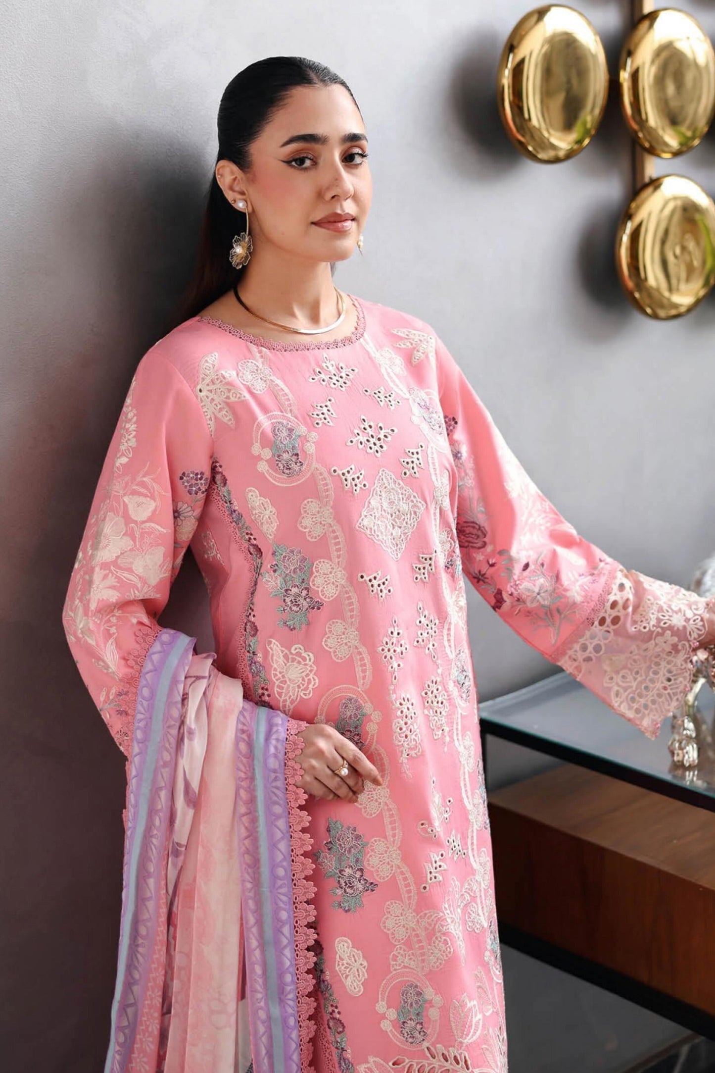 [ SUIT G ] - RAMSHA ANDAAZ LUXURY LAWN VOL 14 COLLECTION 2026