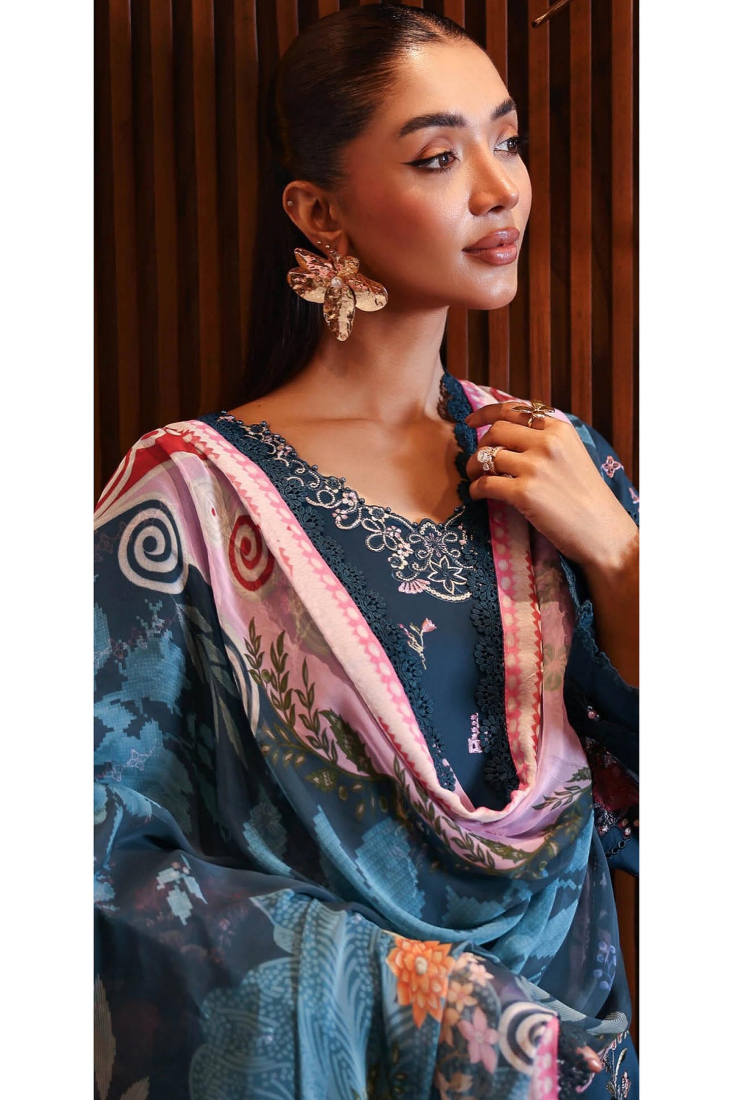 [ SUIT F ] - RAMSHA ANDAAZ LUXURY LAWN VOL 14 COLLECTION 2026