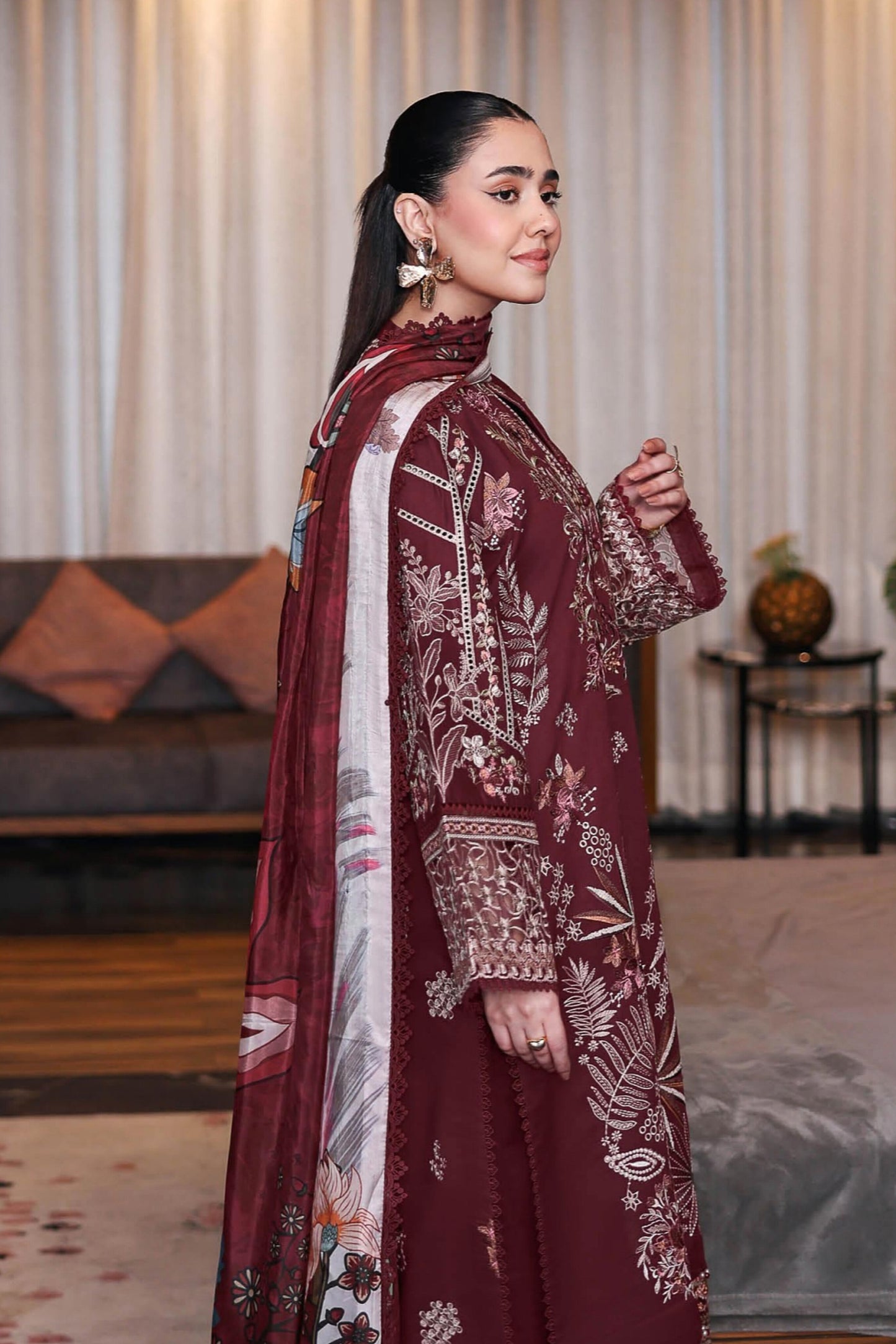 [ SUIT E ] - RAMSHA ANDAAZ LUXURY LAWN VOL 14 COLLECTION 2026
