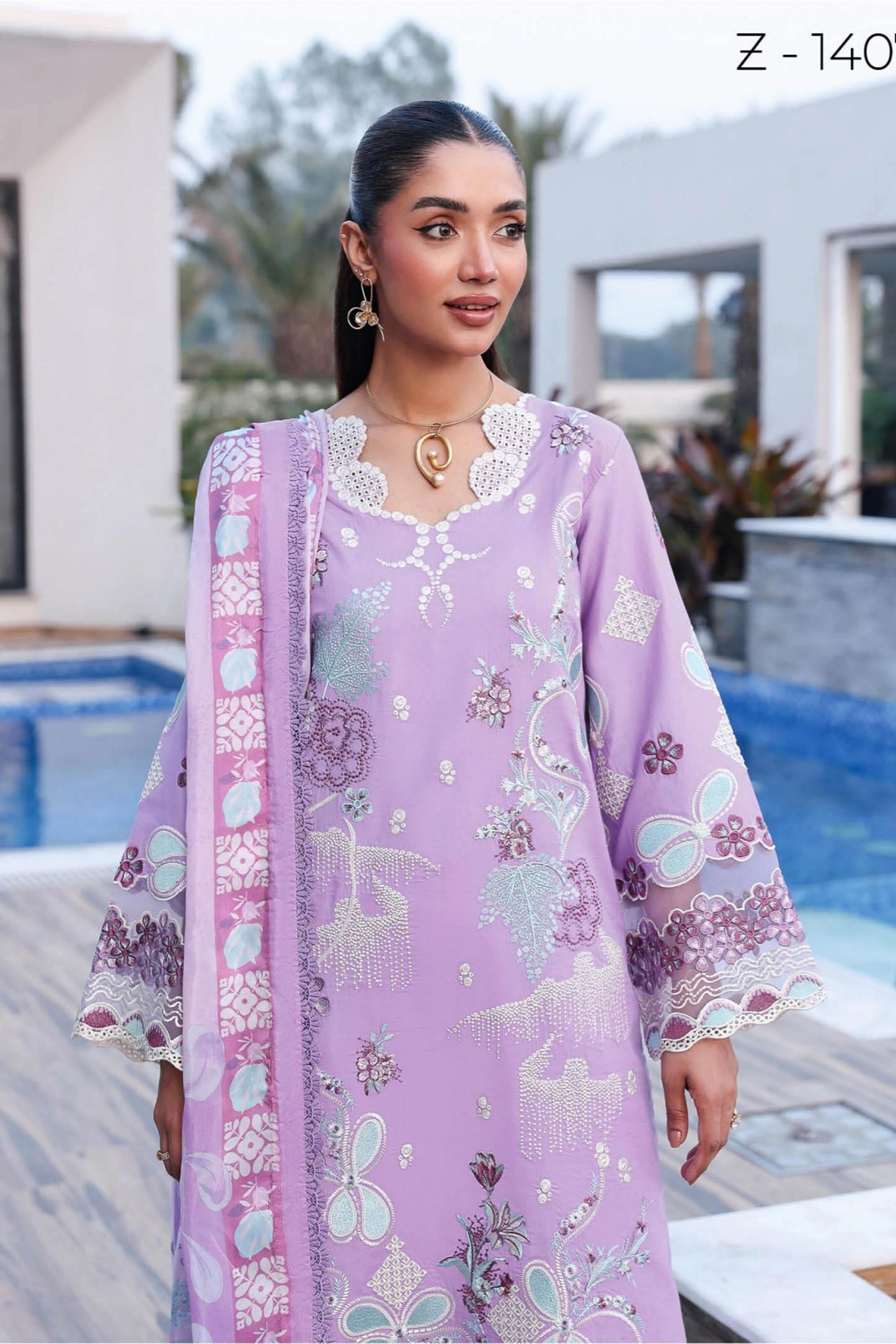 [ SUIT D ] - RAMSHA ANDAAZ LUXURY LAWN VOL 14 COLLECTION 2026