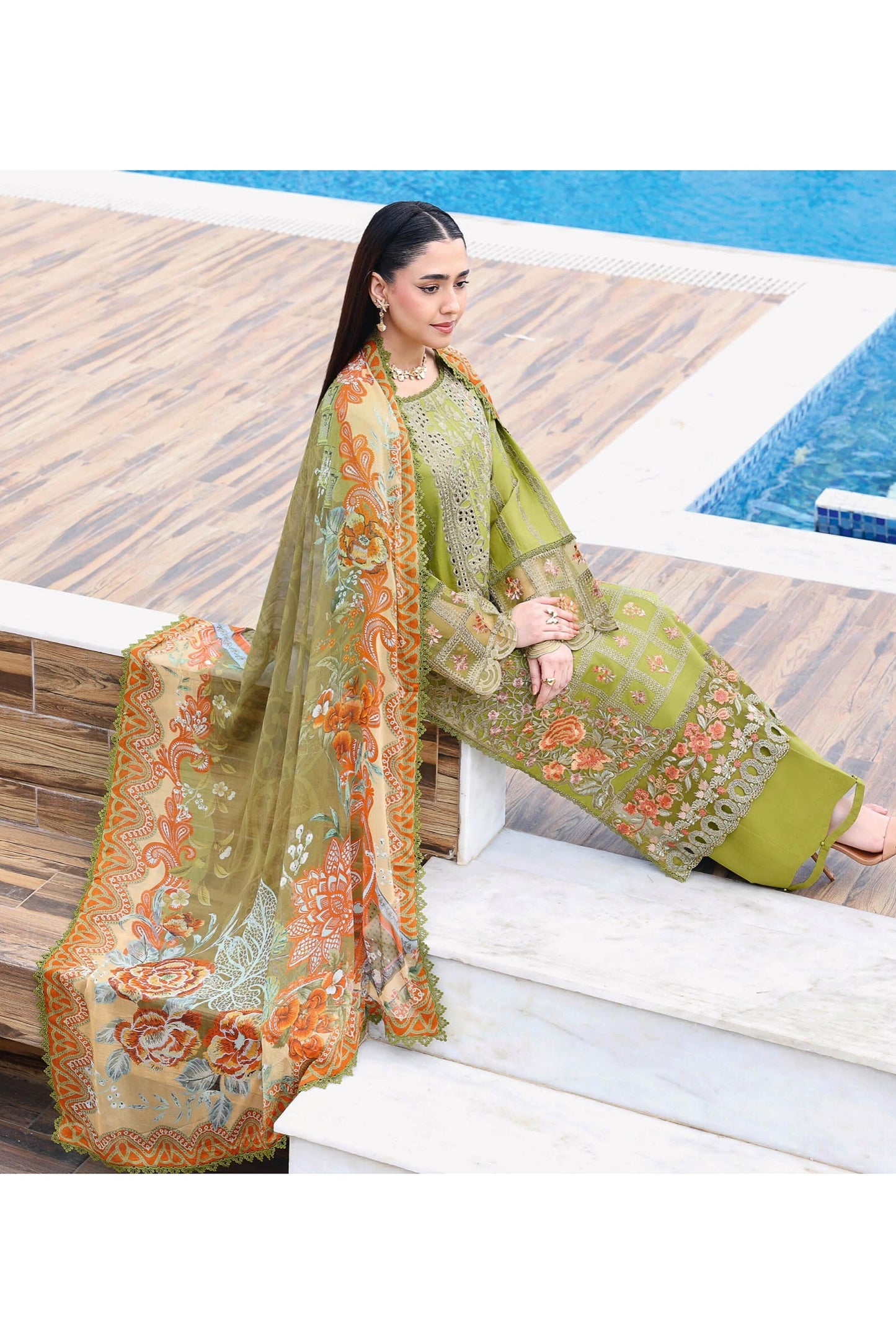 [ SUIT C ] - RAMSHA ANDAAZ LUXURY LAWN VOL 14 COLLECTION 2026
