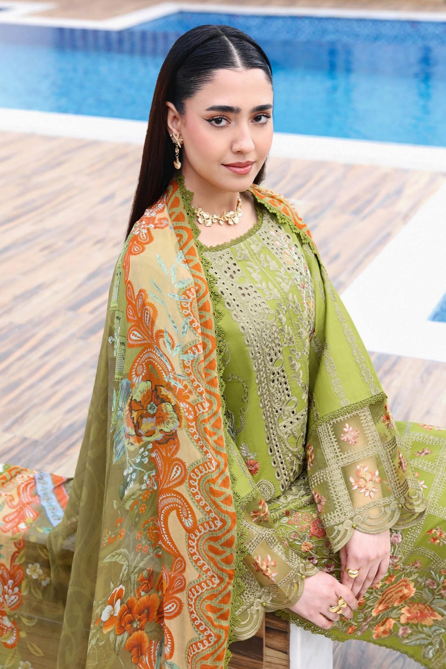 [ SUIT C ] - RAMSHA ANDAAZ LUXURY LAWN VOL 14 COLLECTION 2026