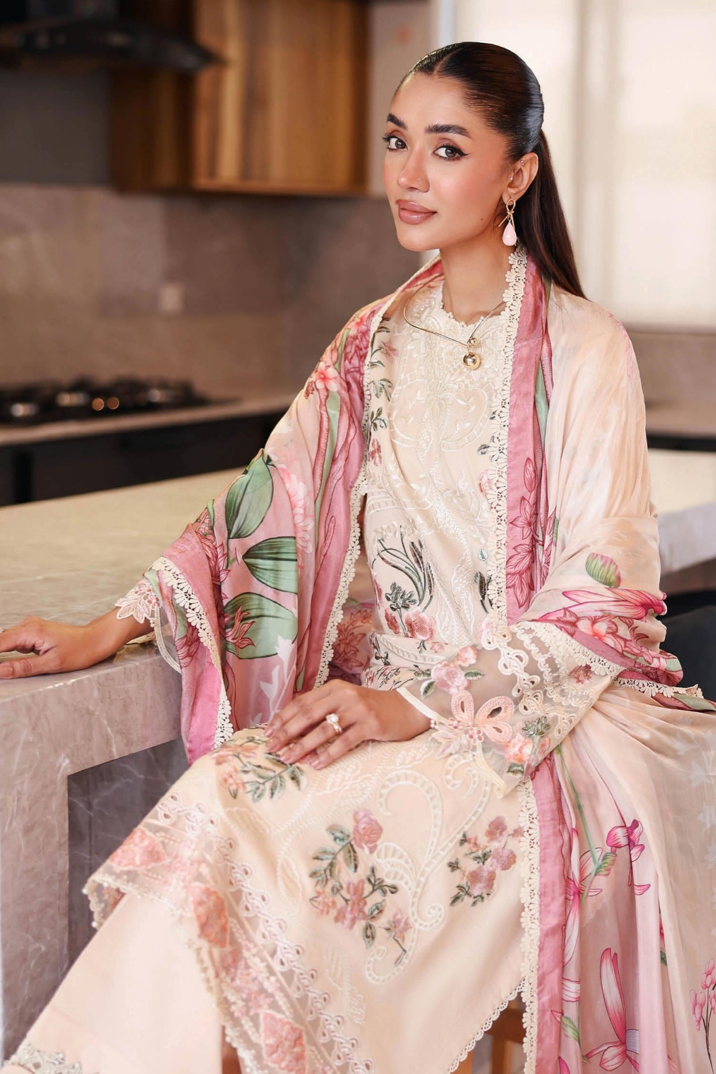 [ SUIT B ] - RAMSHA ANDAAZ LUXURY LAWN VOL 14 COLLECTION 2026