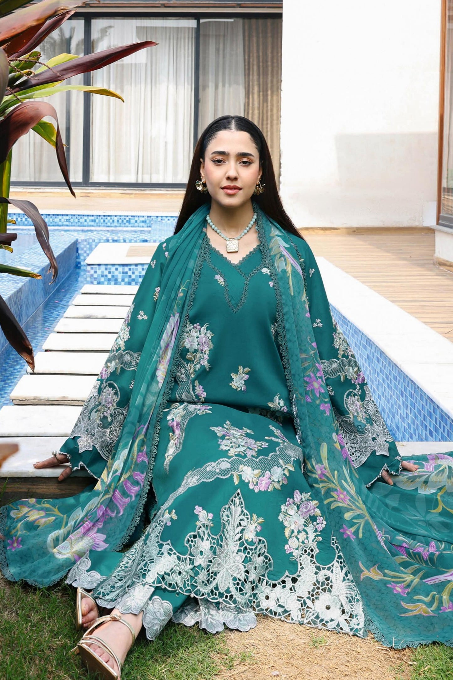 [ SUIT A ] - RAMSHA ANDAAZ LUXURY LAWN VOL 14 COLLECTION 2026