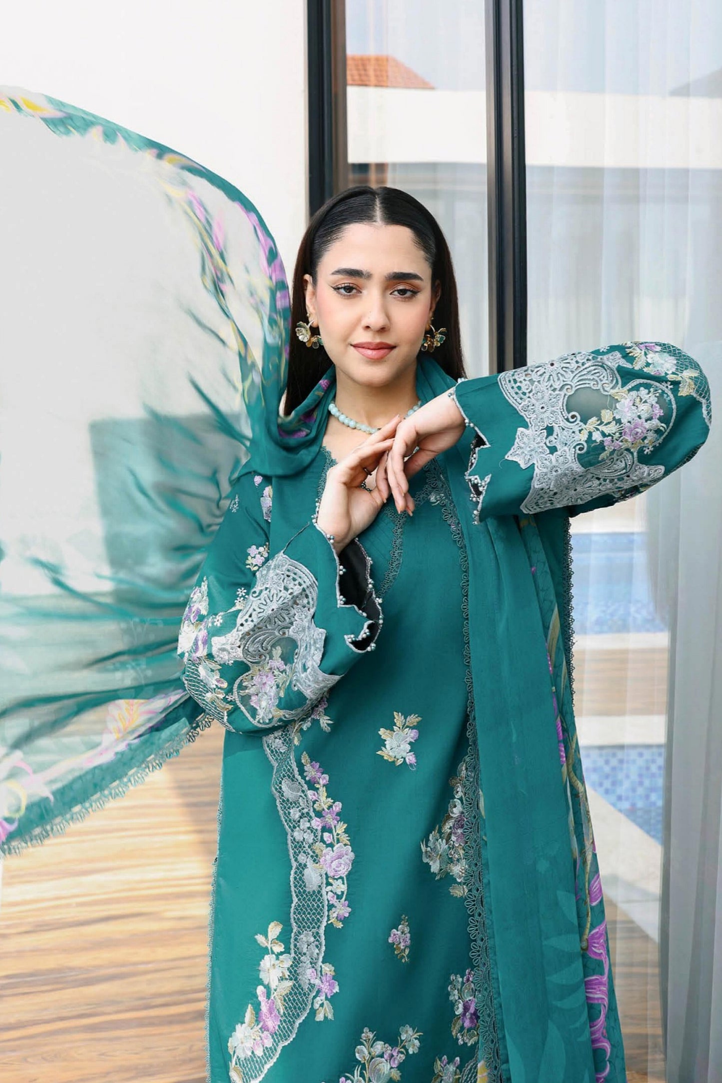 [ SUIT A ] - RAMSHA ANDAAZ LUXURY LAWN VOL 14 COLLECTION 2026