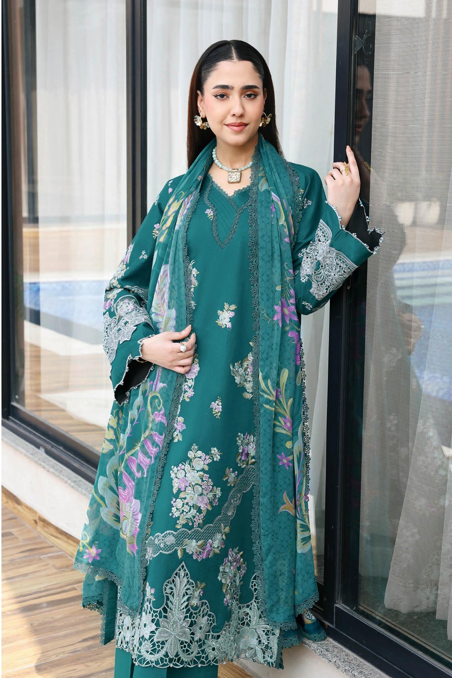 [ SUIT A ] - RAMSHA ANDAAZ LUXURY LAWN VOL 14 COLLECTION 2026