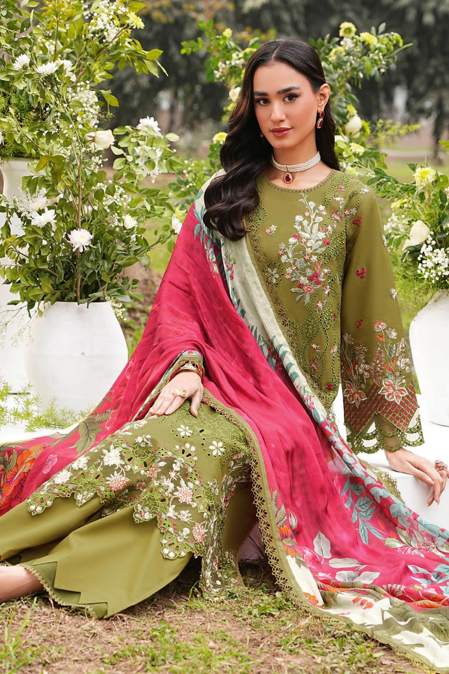 [ SUIT H ] - RAMSHA GHAZAL LUXURY LAWN VOL 6 COLLECTION 2026