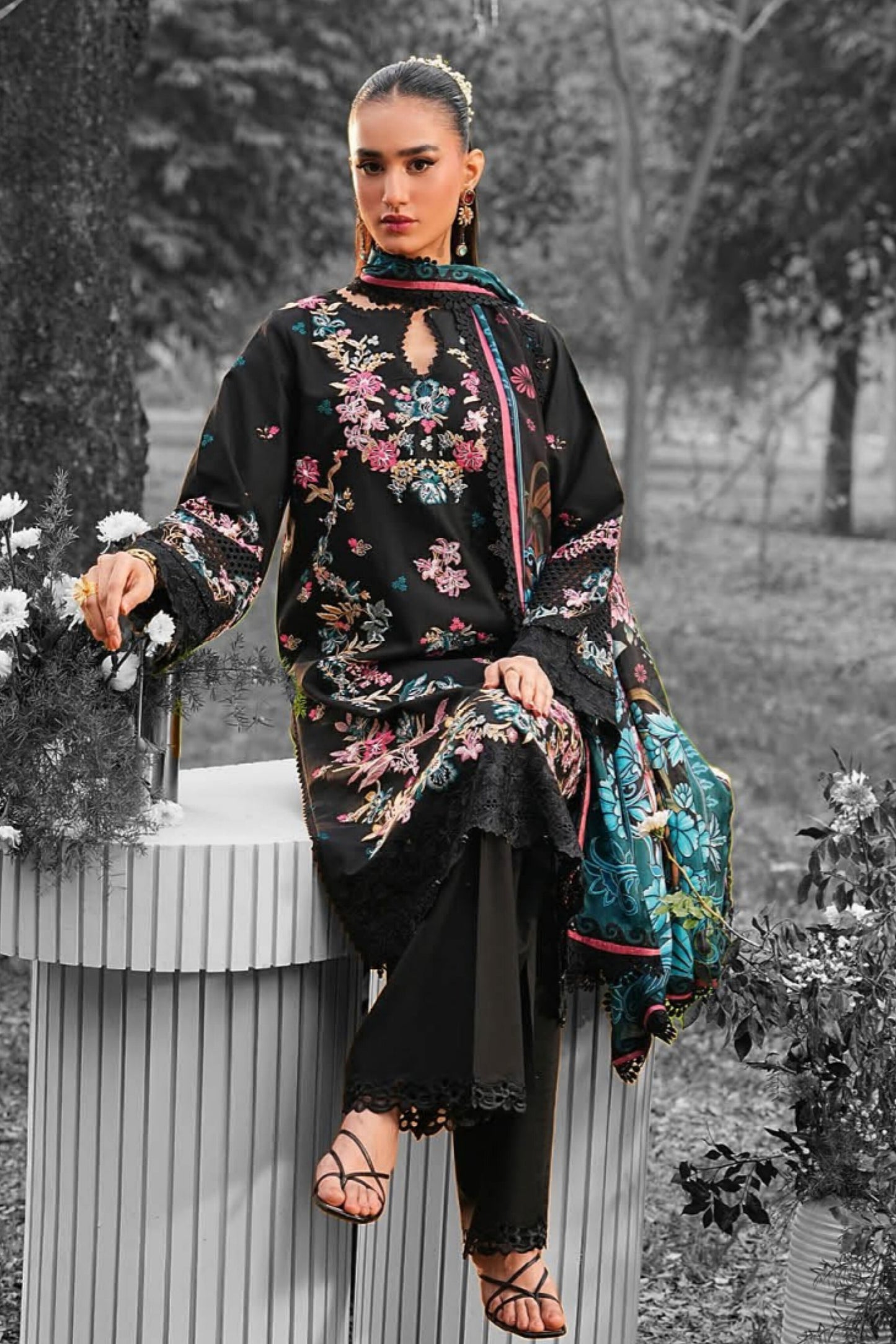 [ SUIT F ] - RAMSHA GHAZAL LUXURY LAWN VOL 6 COLLECTION 2026