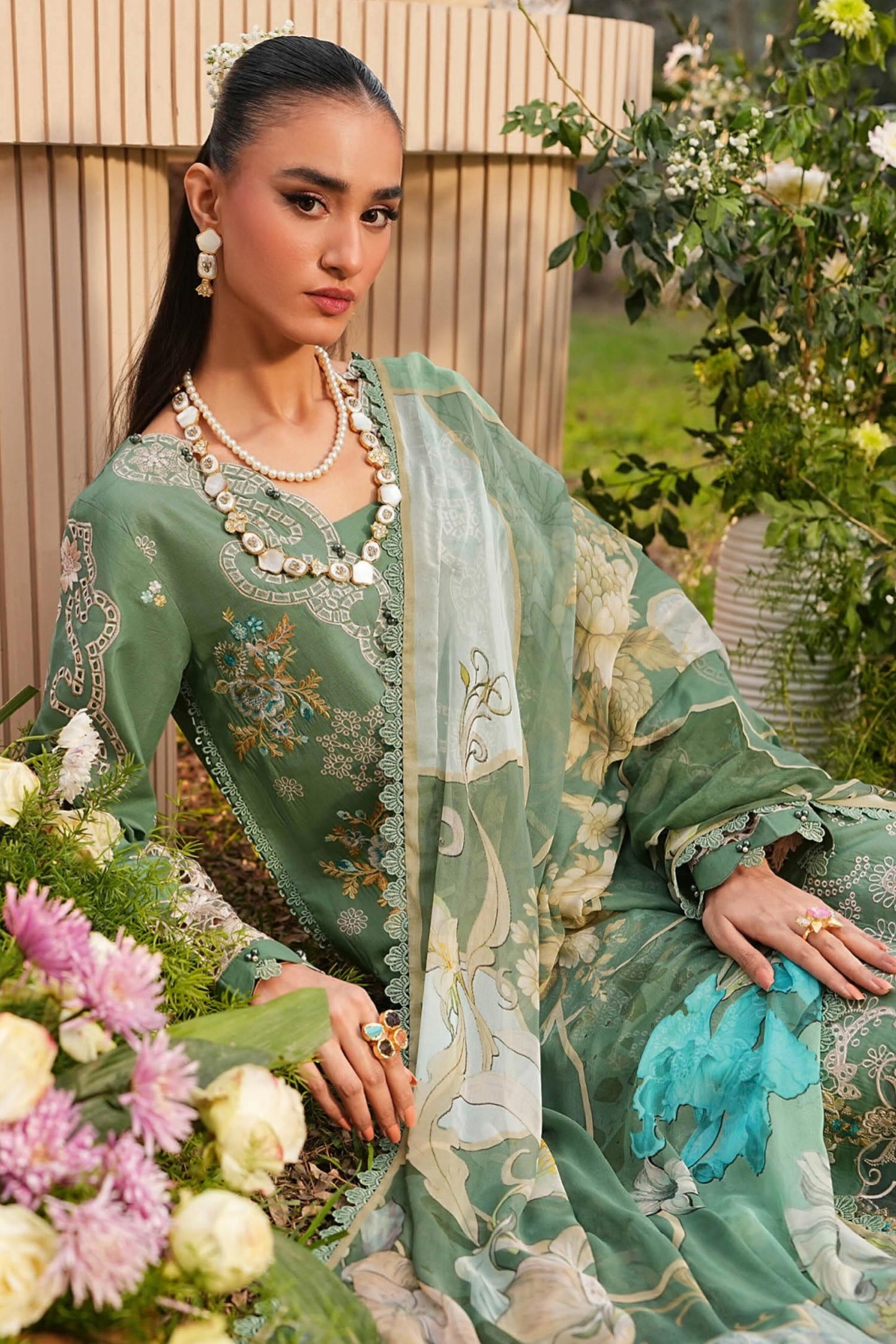 [ SUIT E ] - RAMSHA GHAZAL LUXURY LAWN VOL 6 COLLECTION 2026
