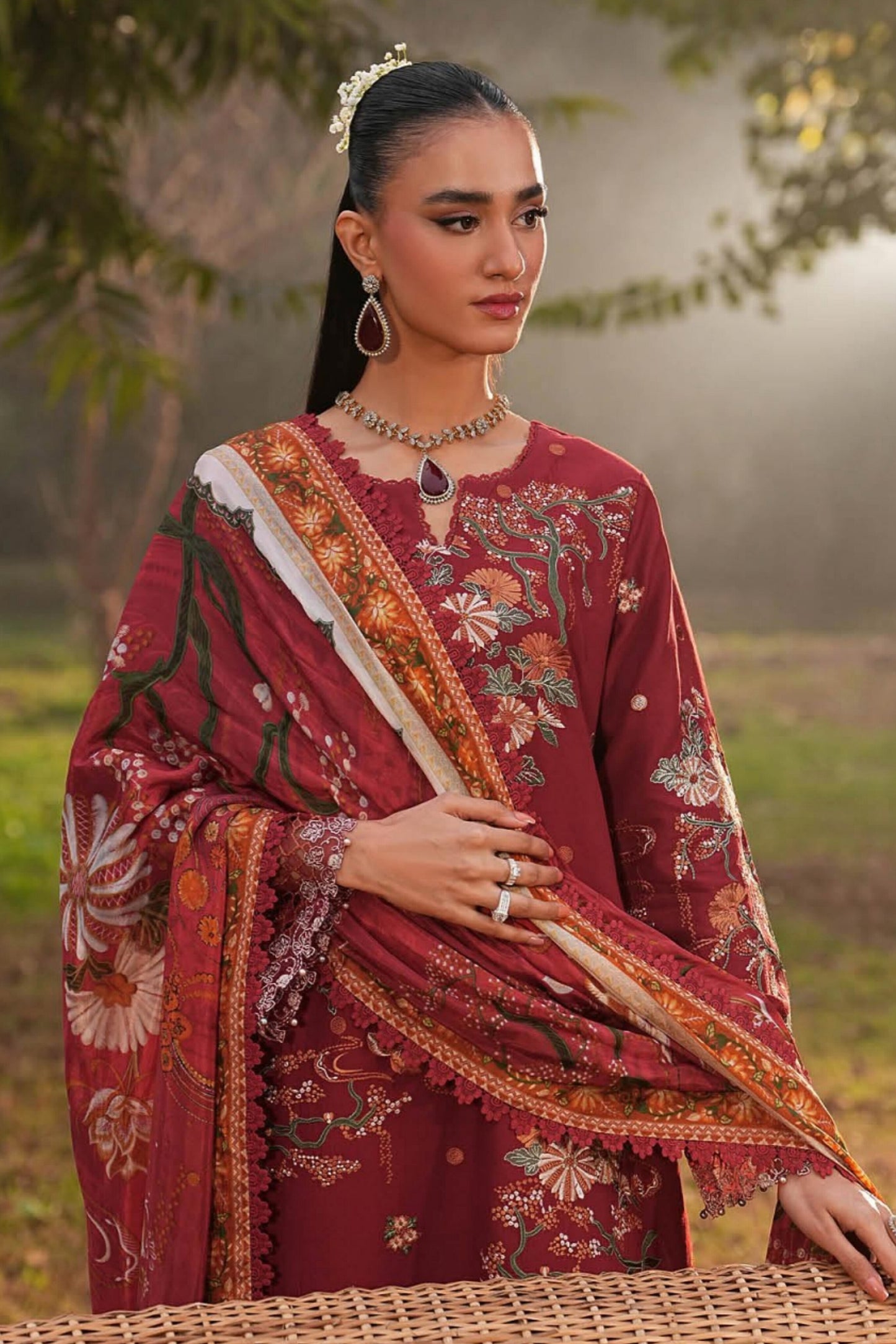[ SUIT B ] - RAMSHA GHAZAL LUXURY LAWN VOL 6 COLLECTION 2026