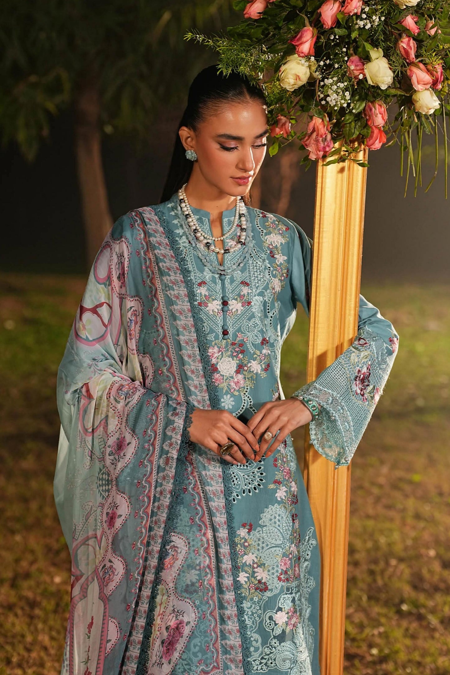 [ SUIT D ] - RAMSHA GHAZAL LUXURY LAWN VOL 6 COLLECTION 2026