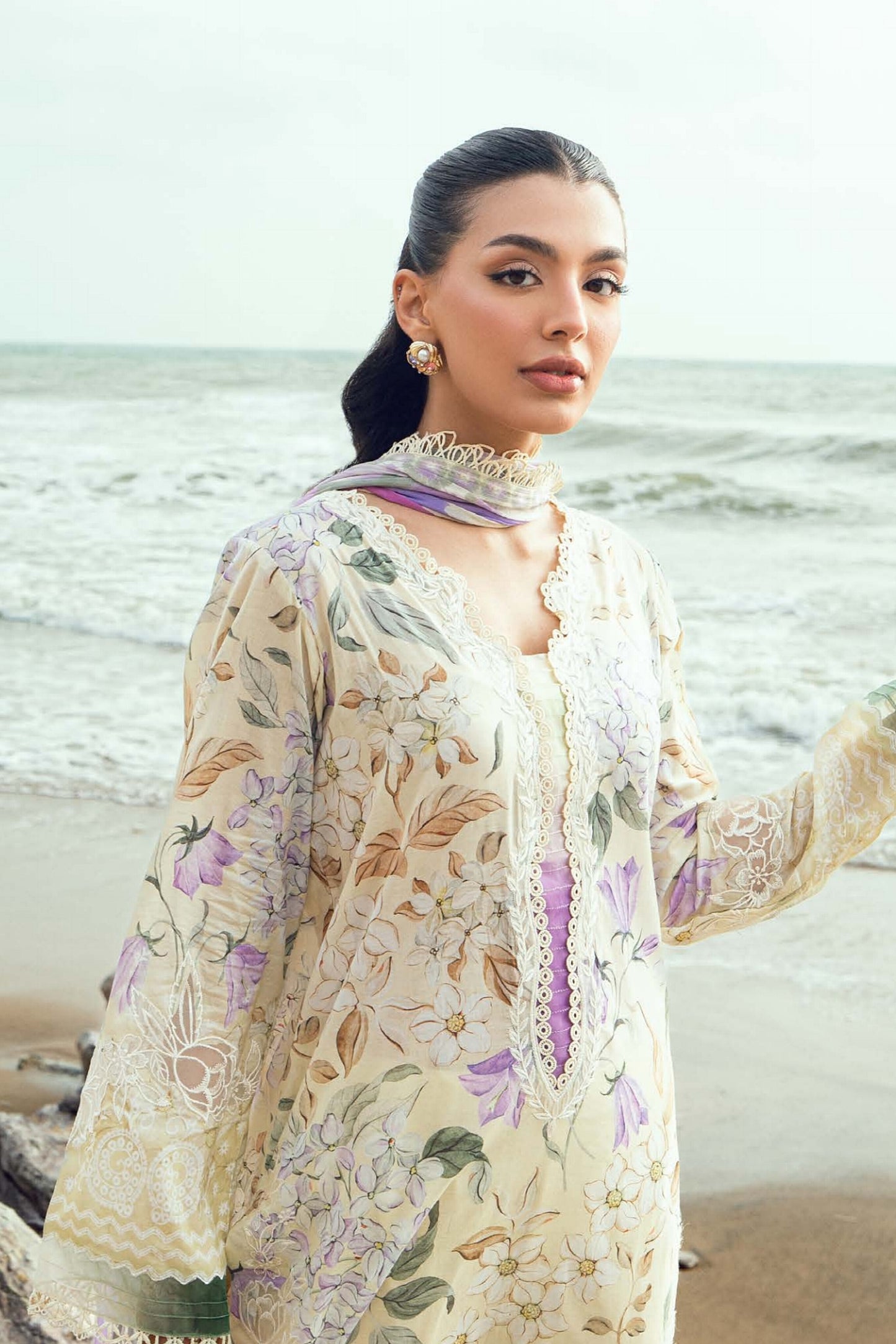 [ SUIT A ] - NUREH GARDENIA LAWN EMBROIDERED AND PRINTED 2026