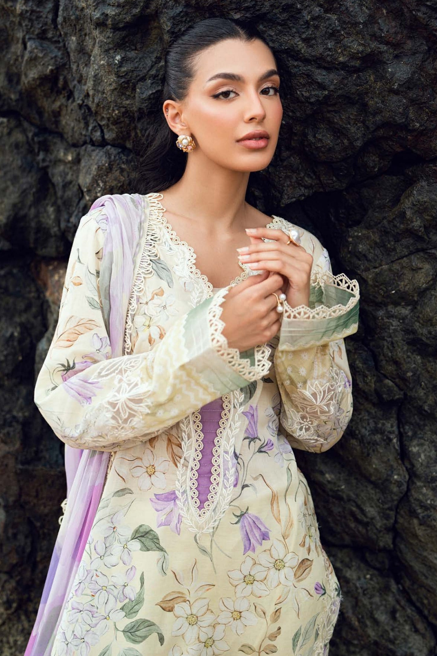 [ SUIT A ] - NUREH GARDENIA LAWN EMBROIDERED AND PRINTED 2026