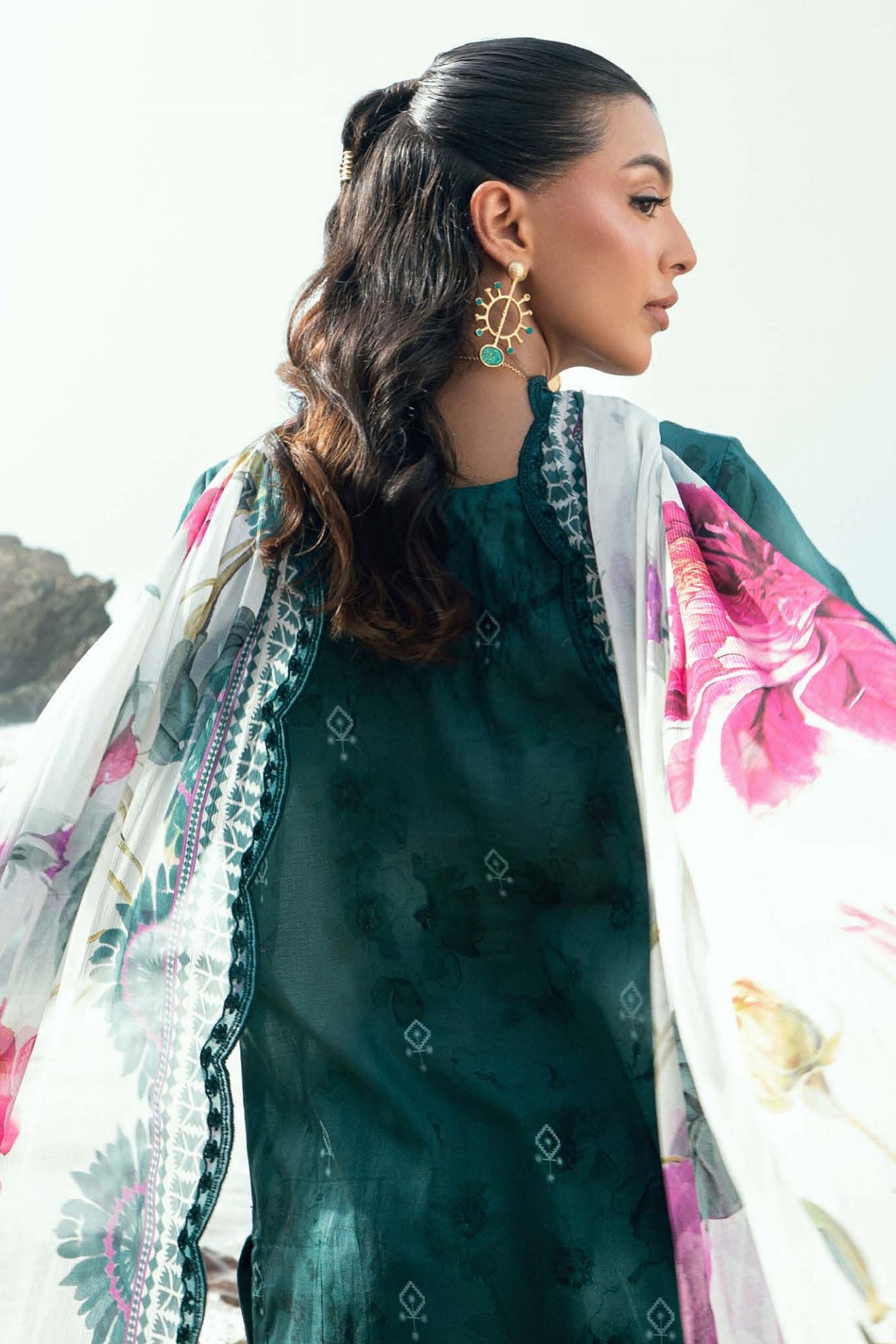 [ SUIT B ] - NUREH GARDENIA LAWN EMBROIDERED AND PRINTED 2026