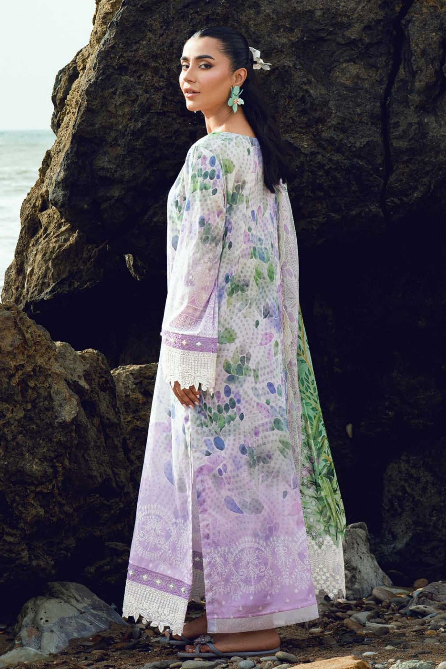 [ SUIT D ] - NUREH GARDENIA LAWN EMBROIDERED AND PRINTED 2026