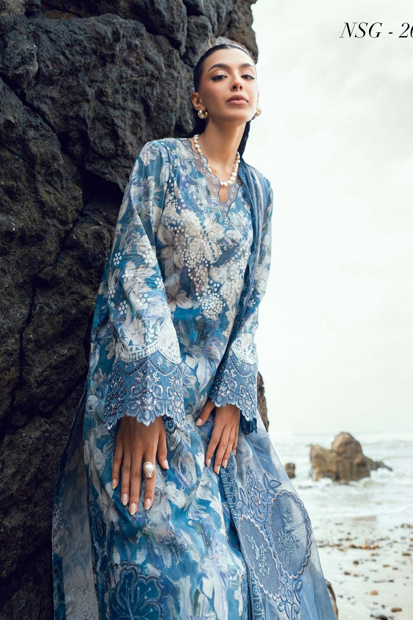 [ SUIT E ] - NUREH GARDENIA LAWN EMBROIDERED AND PRINTED 2026
