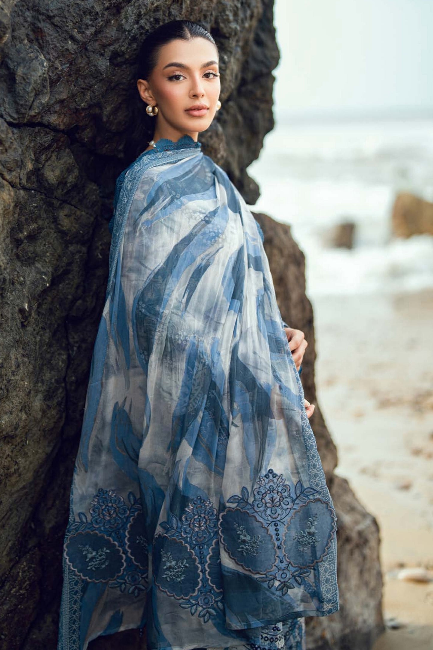 [ SUIT E ] - NUREH GARDENIA LAWN EMBROIDERED AND PRINTED 2026