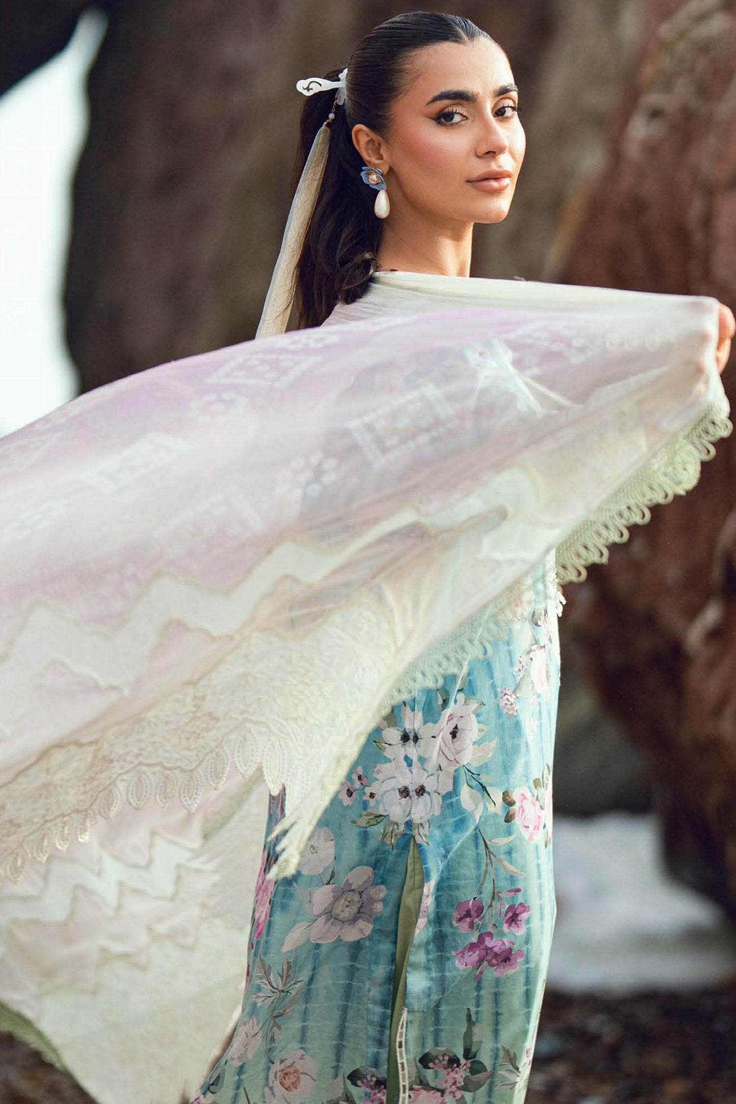 [ SUIT F ] - NUREH GARDENIA LAWN EMBROIDERED AND PRINTED 2026